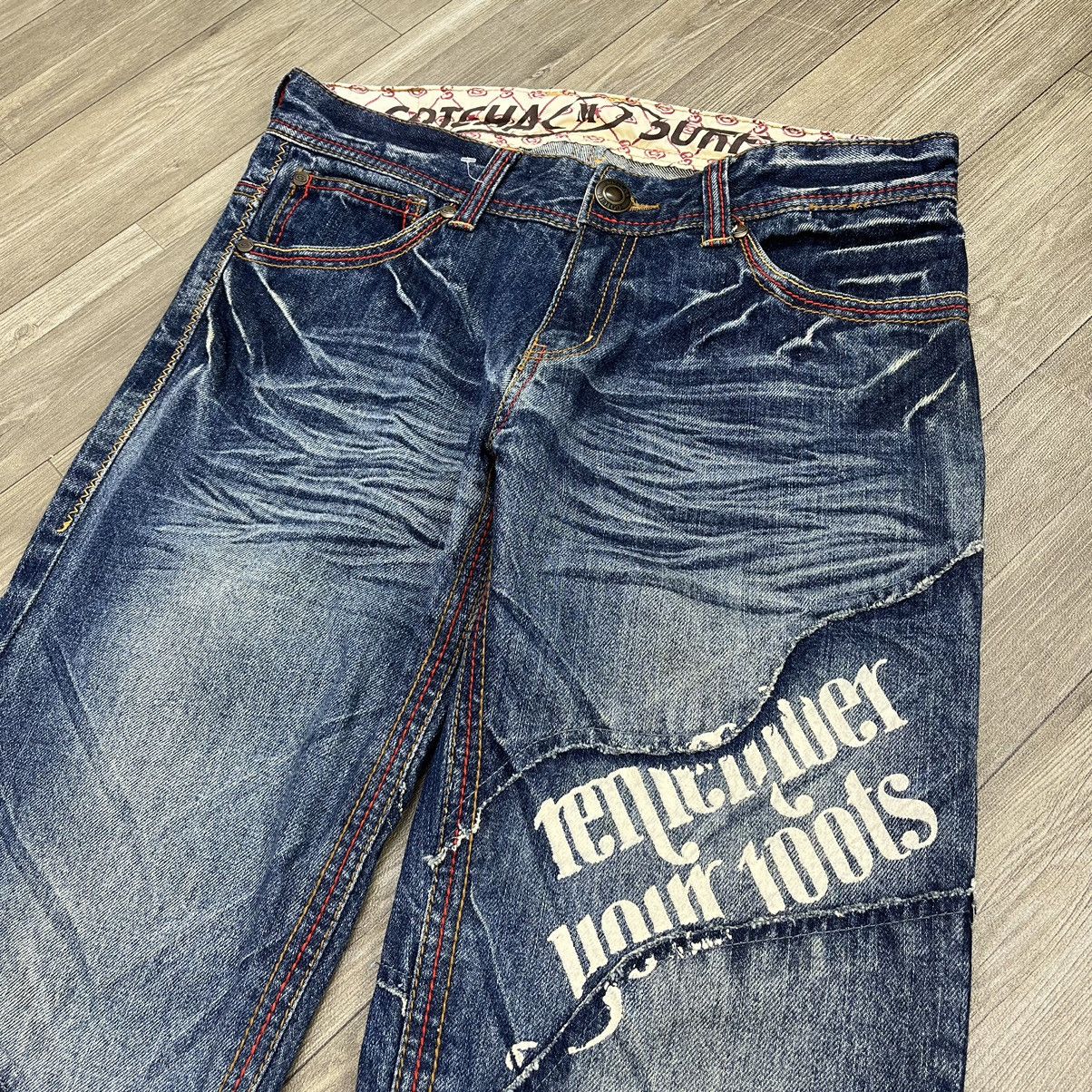 Gotcha × Vintage Vintage Gotcha Big Logo Distressed Faded Denim Jeans Size US 32 / EU 48 - 12 Thumbnail