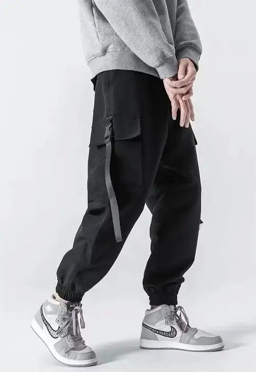 Japanese Brand 21SS Indigo Union Japan Black Worker Tech Jogger Pants Size US 32 / EU 48 - 4 Thumbnail
