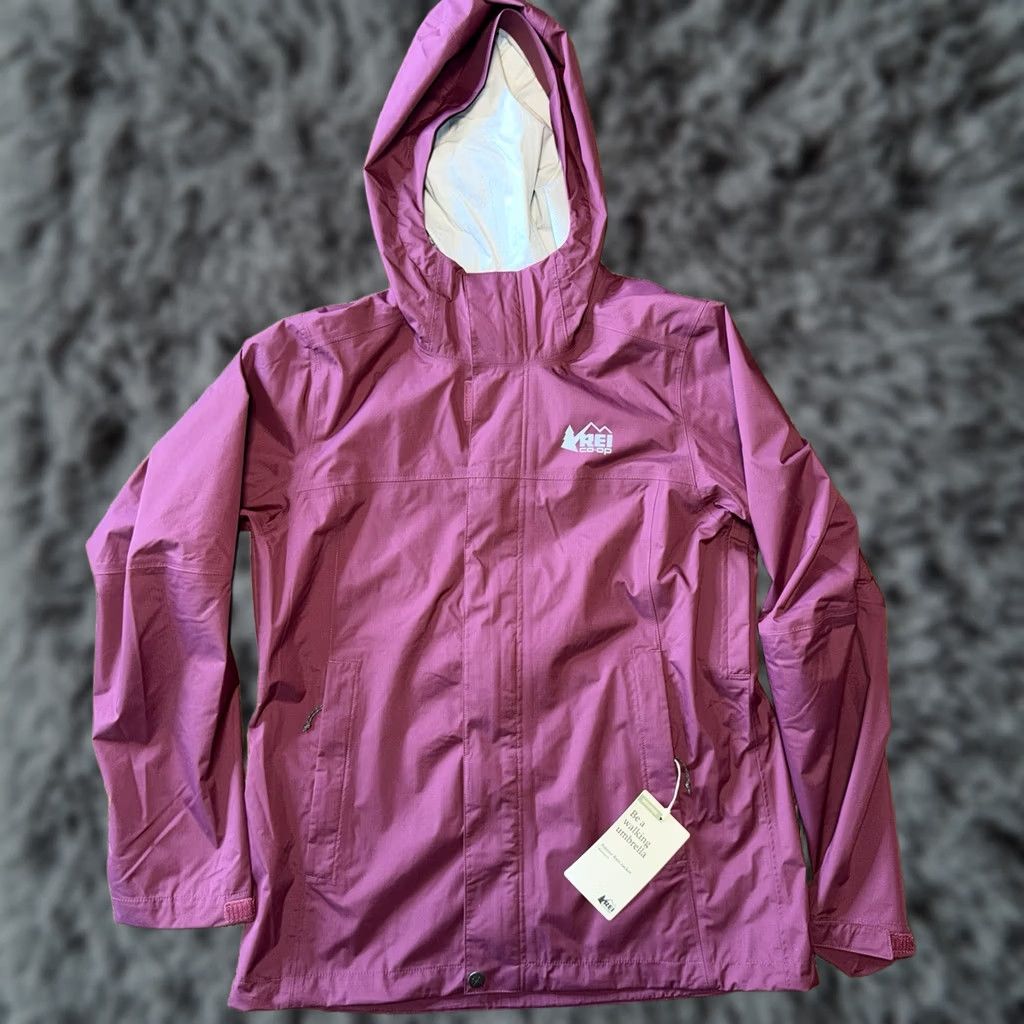 Vintage REI Co-op Rainier Rain Jacket Women’s Size Small Wood Violet Waterproof NWT Size S / US 4 / IT 40 - 1 Thumbnail