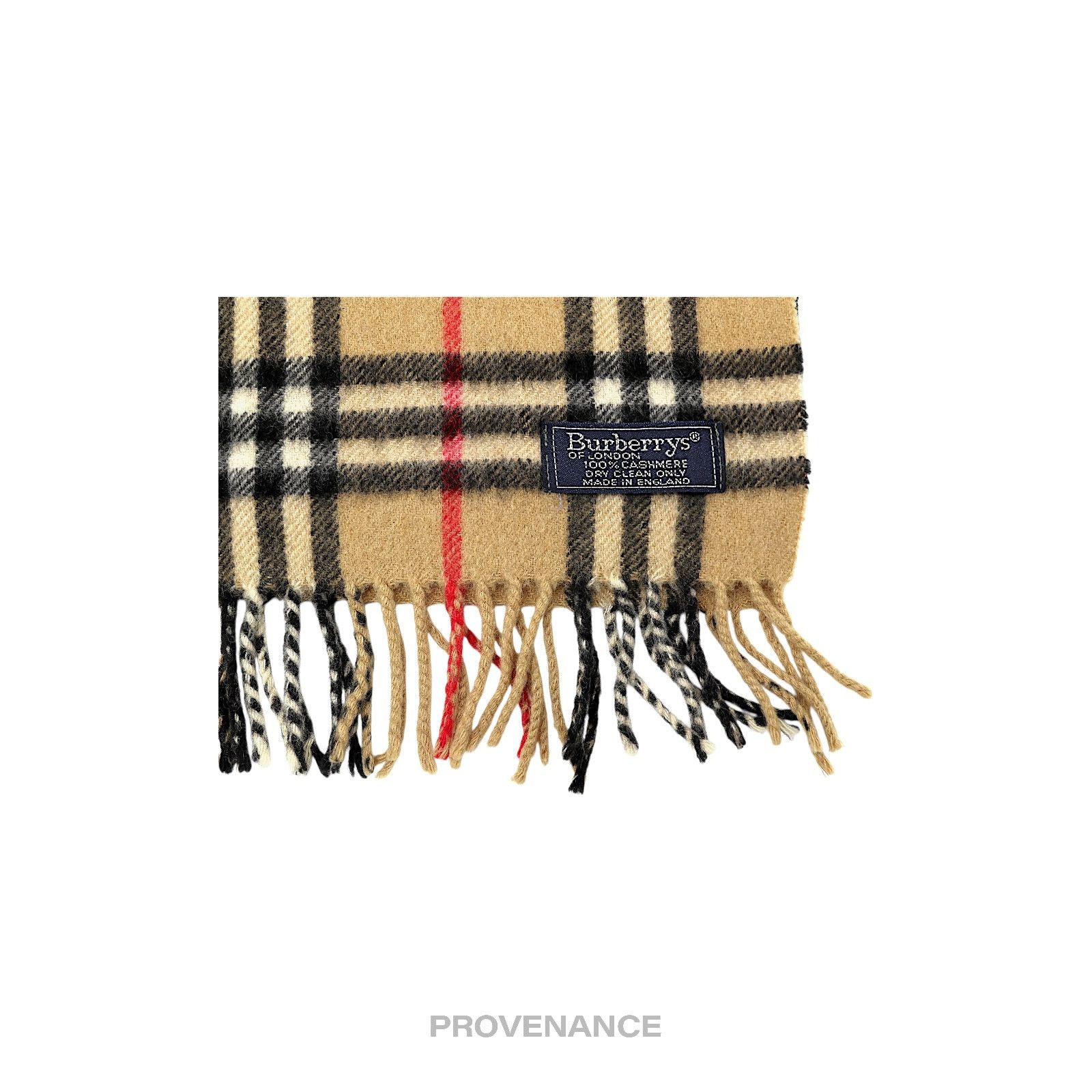 Burberry 🔴 Burberry Scarf - "Burberrys" Nova Check Cashmere Size ONE SIZE - 4 Thumbnail