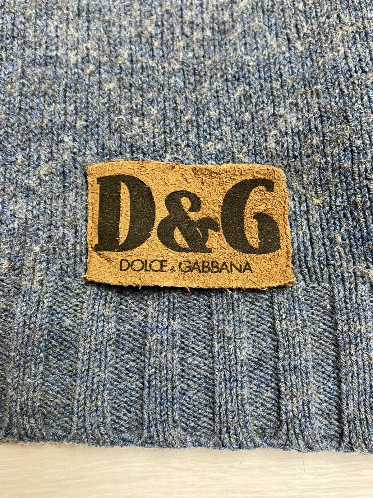 Dolce & Gabbana Vintage D&G Dolce & Gabbana Archival Leather Patch Knitwear Size US L / EU 52-54 / 3 - 6 Thumbnail