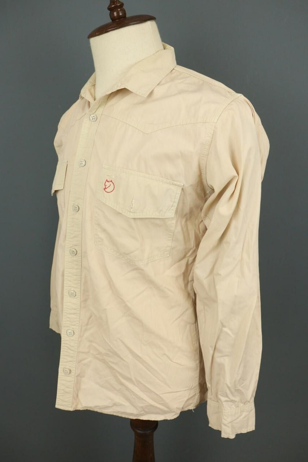 Fjallraven Fjall Raven Beige Button Down Overshirt Pockets Shirt Size US M / EU 48-50 / 2 - 7 Thumbnail