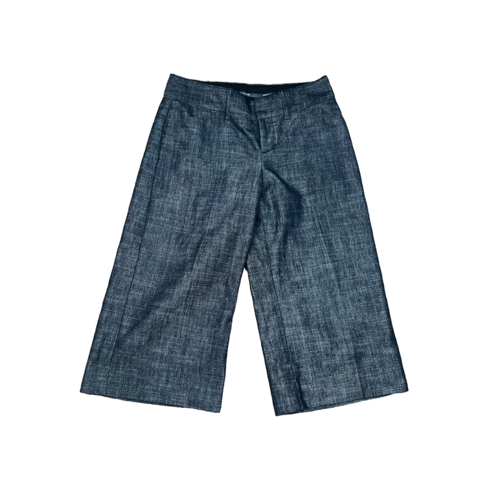 Express Express | Vintage Y2K Denim Trouser Pants Gaucho Editor Size 25" / US 0 / IT 36 - 10 Thumbnail