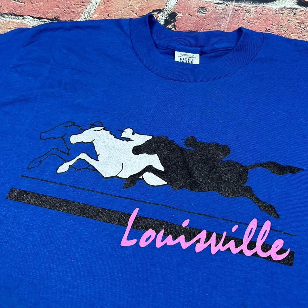 Other Vintage Louisville Kentucky T Shirt Horse Nature Animal 80s Size US XL / EU 56 / 4 - 4 Thumbnail