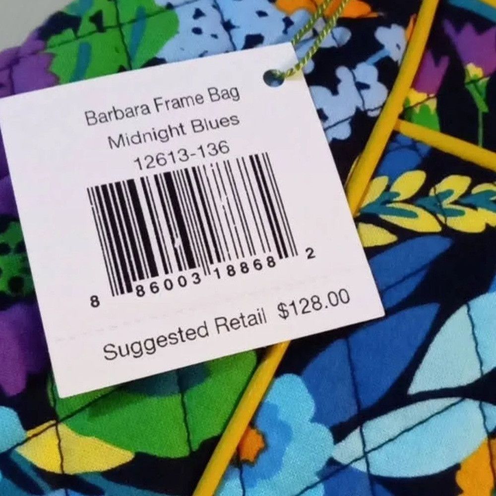 Vera Bradley Vera Bradley Barbara Frame Bag in Midnight Blues. Quilted f Size ONE SIZE - 8 Thumbnail