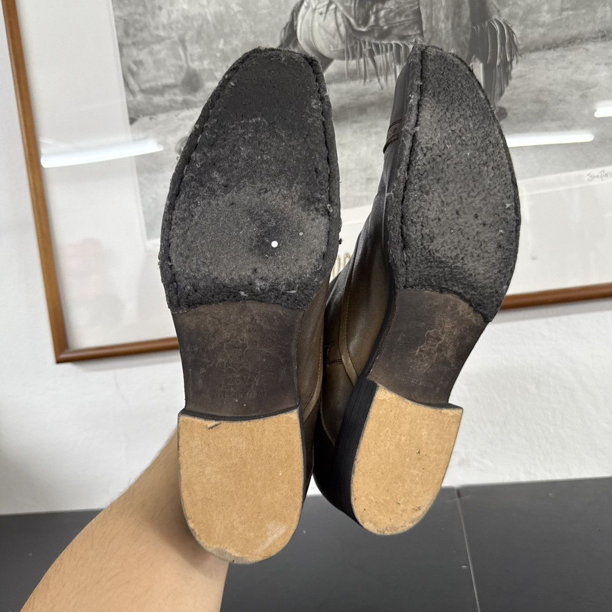 Dirk Bikkembergs WHOOP-DE-DOO RUSTY CHELSEA ZIP LEATHER BOOTS Size US 8.5 / EU 41-42 - 9 Thumbnail
