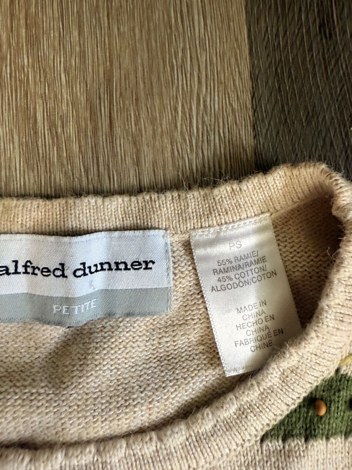 Vintage Vintage 90s Alfred Dunner Knit Top Petite Floral Shirt Women Size S / US 4 / IT 40 - 4 Thumbnail