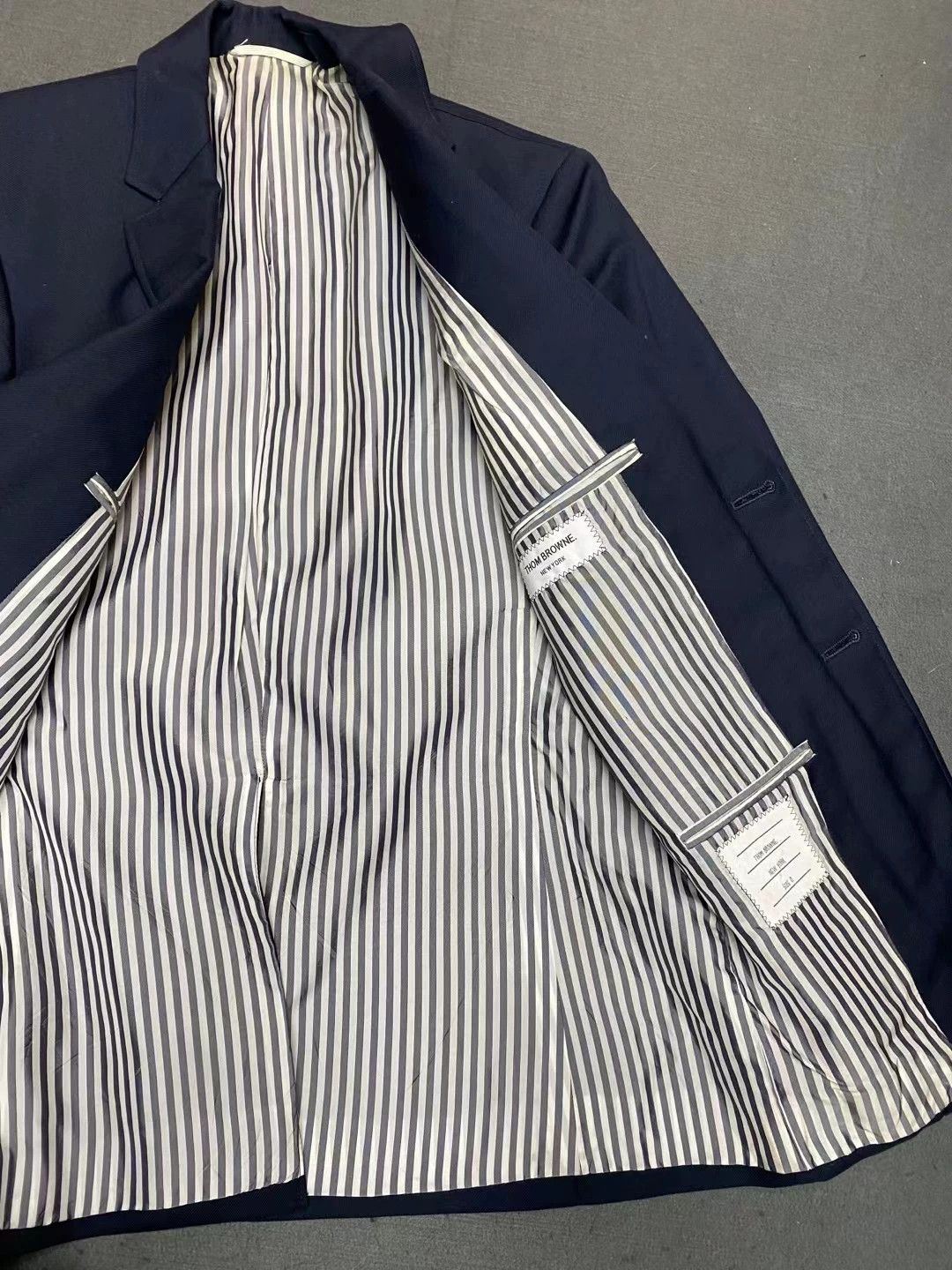 Thom Browne Thom Browne TB Navy Wool Blazer US0 95New Small Size 36R - 7 Thumbnail