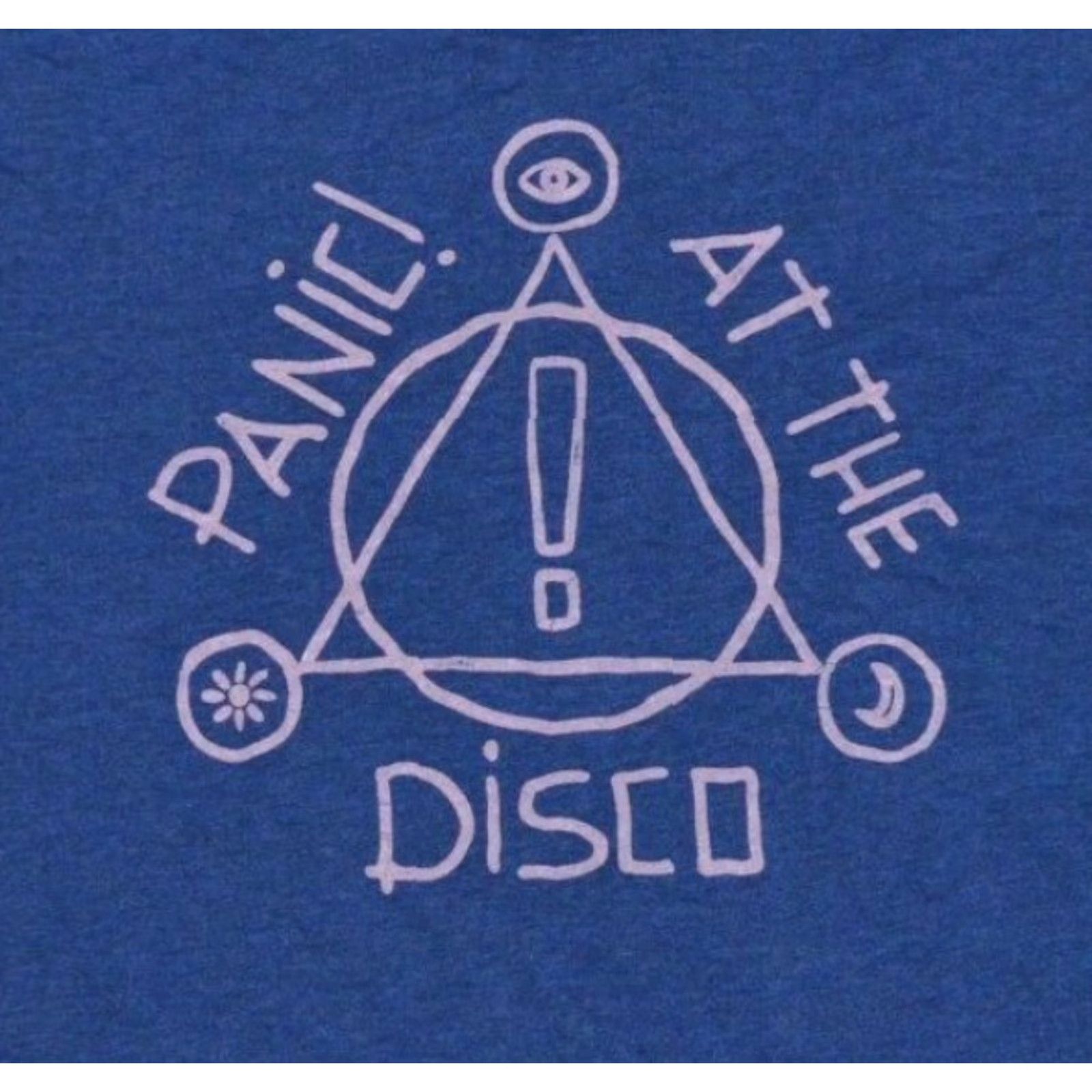 Bell Womens Panic! At The Disco Emo Band Logo T Shirt Nice Wide & Short Cut Size S / US 4 / IT 40 - 2 Thumbnail