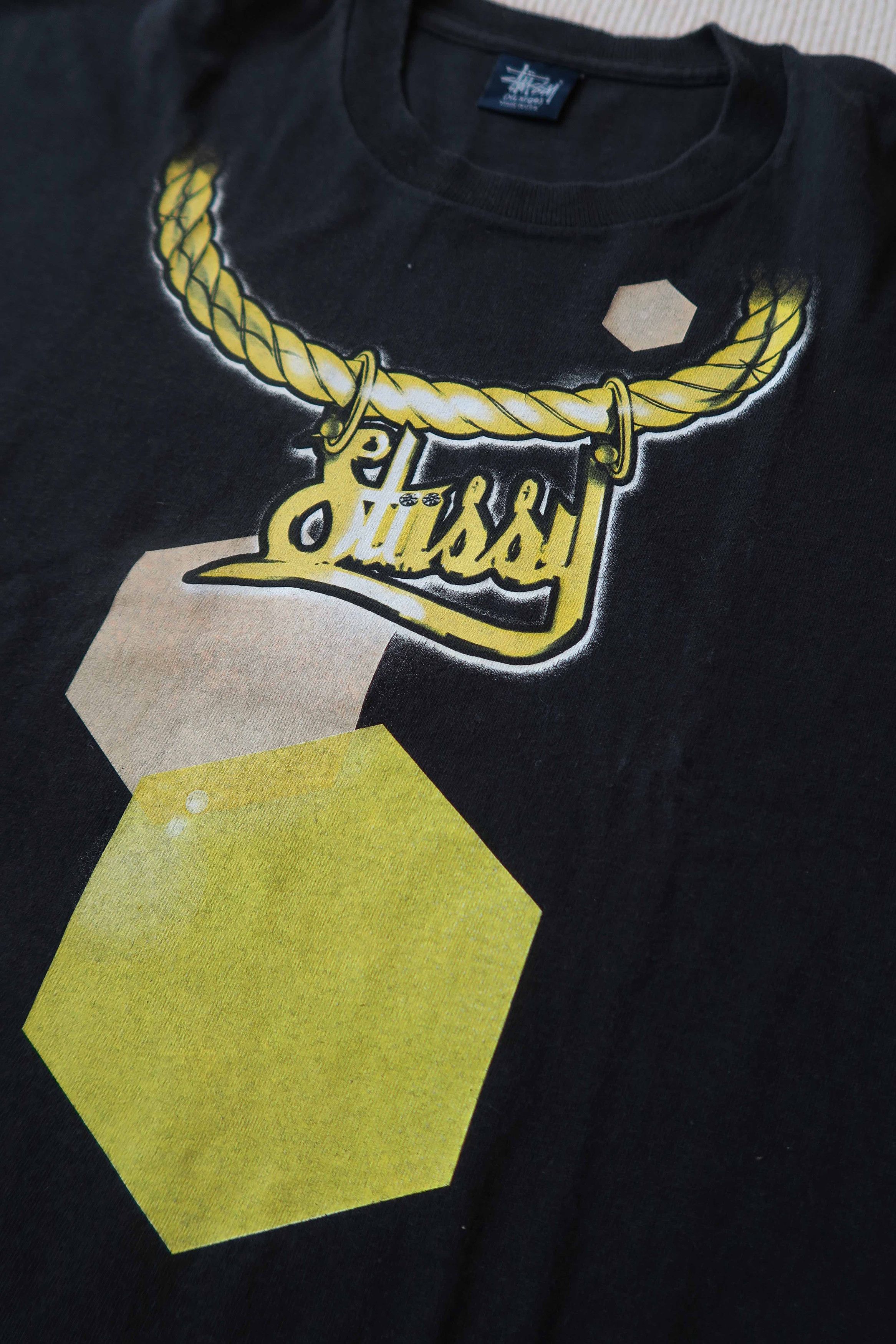 Stussy Stussy x Customade Gold Chain Print T-shirt Size US XL / EU 56 / 4 - 7 Thumbnail