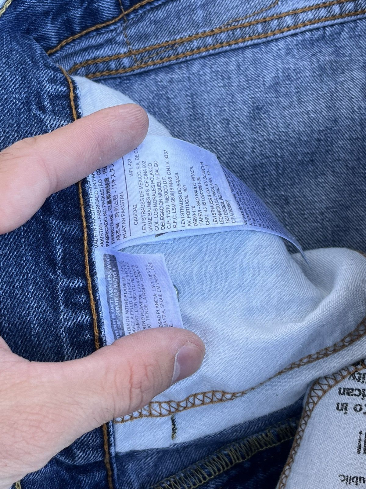 Levi's × Vintage Crazy Vintage Y2K Levi’s 505 Wash Jeans Size US 34 / EU 50 - 7 Thumbnail