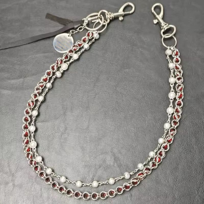 Japanese Brand × Jewelry 2 layer Natural Echo Red Pearl WalletChain ❤️ Size ONE SIZE - 2 Thumbnail