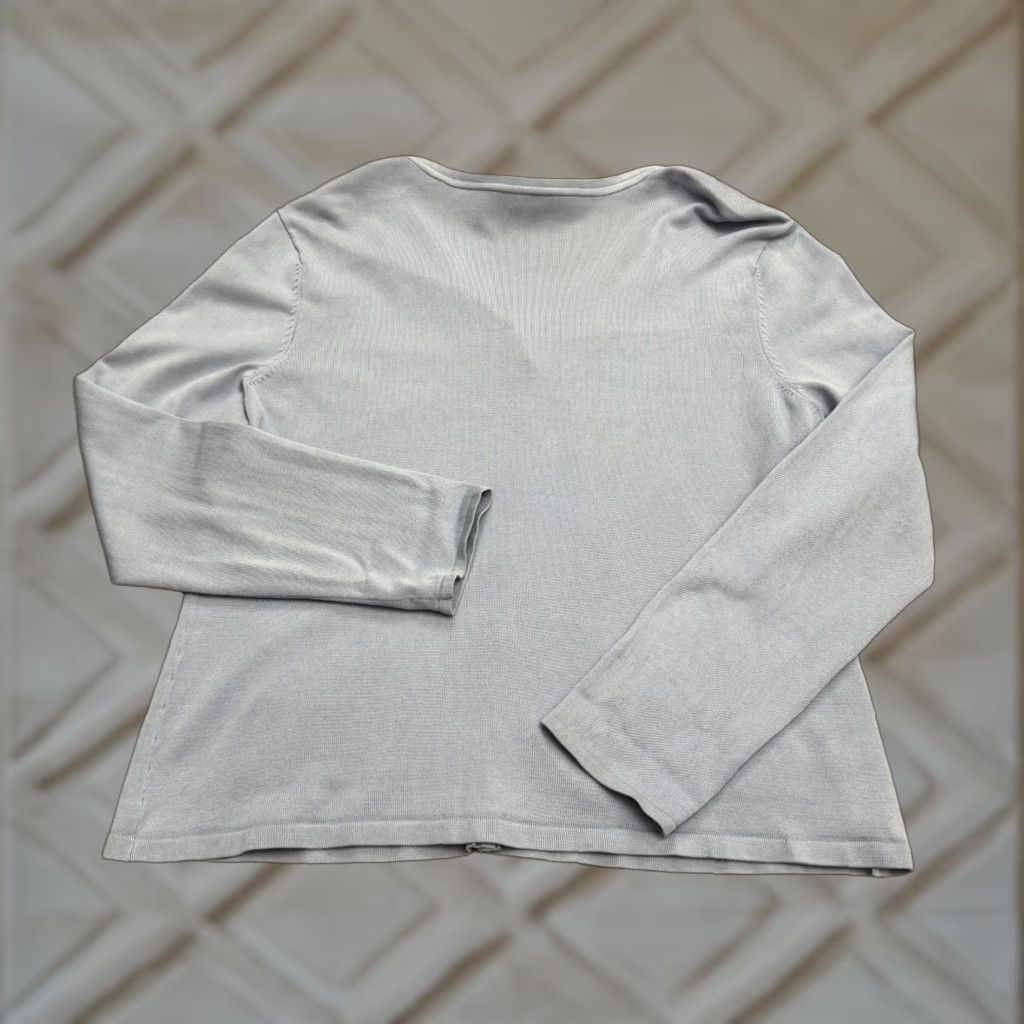 Talbots Talbots Cardigan Sweater Womens XL Light Blue V-Neck Silk Nylon Stretch Knit Size XL / US 12-14 / IT 48-50 - 1 Thumbnail