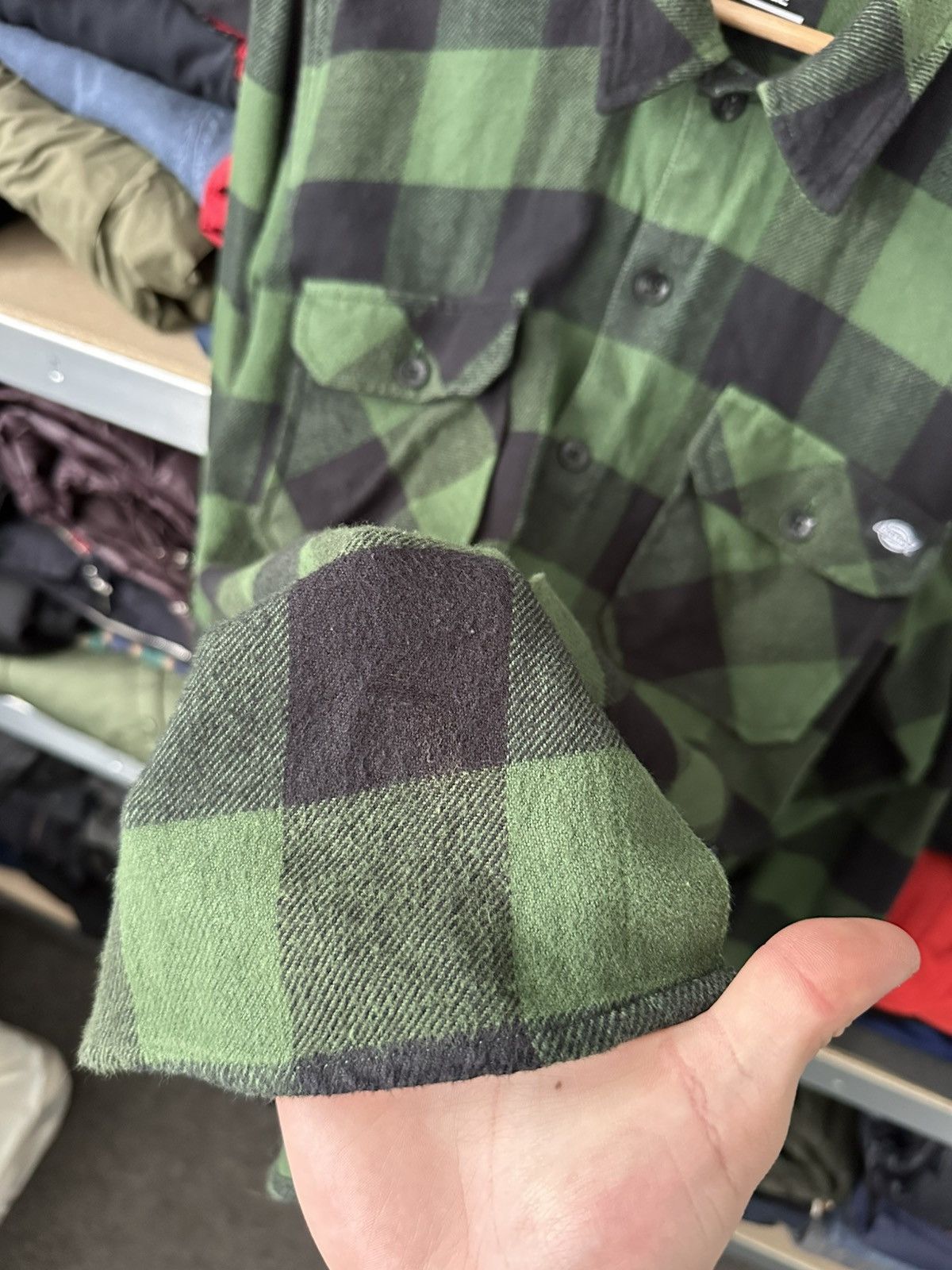 Dickies Vintage Dickies Flannel Shirt Green Checkered Button Up Y2K Size US XL / EU 56 / 4 - 15 Thumbnail