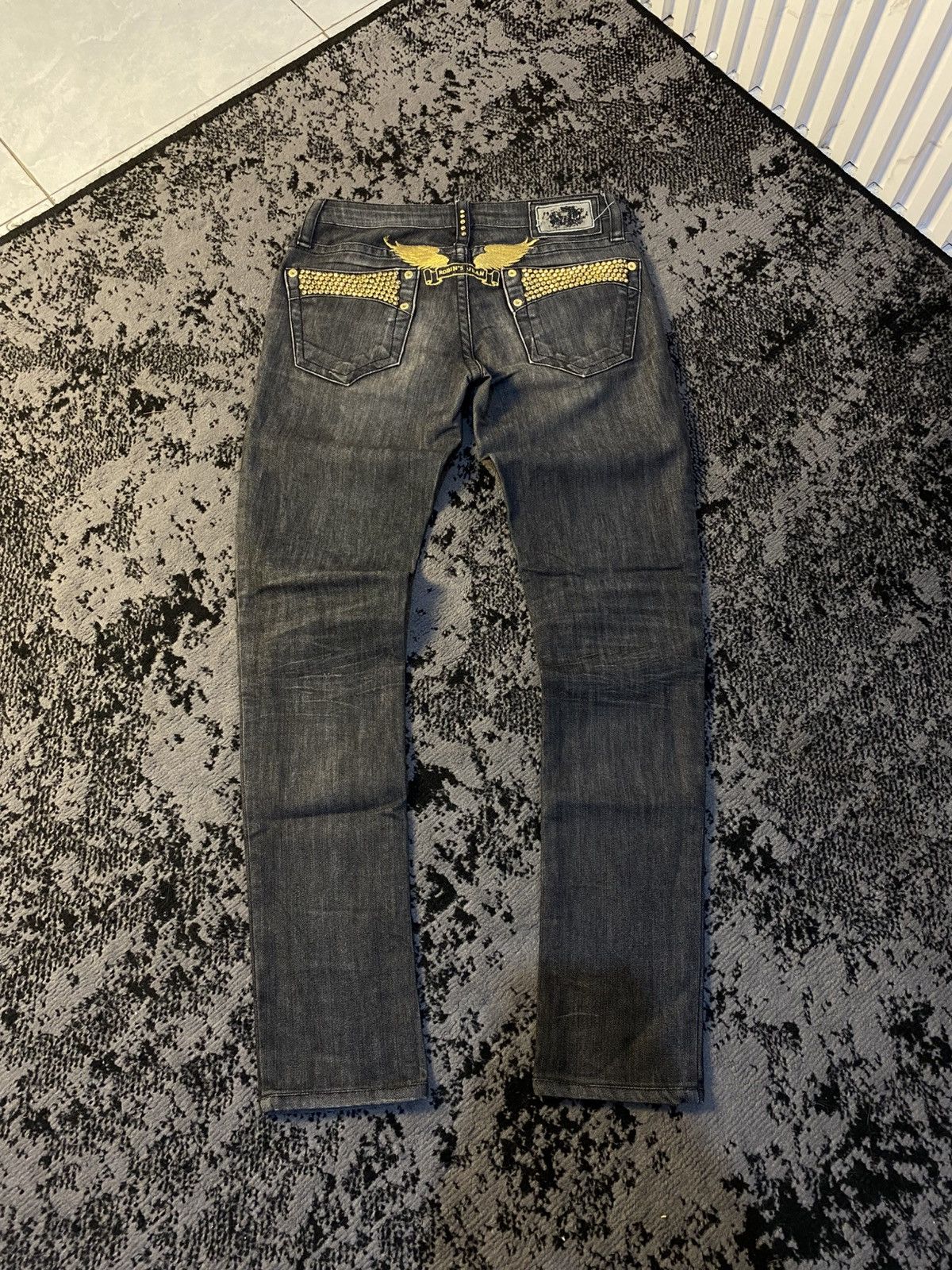 Robins Jeans Wings Studded Back Pocket Robin’s Jeans 🔥 Size 27" / US 4 / IT 40 - 1 Thumbnail