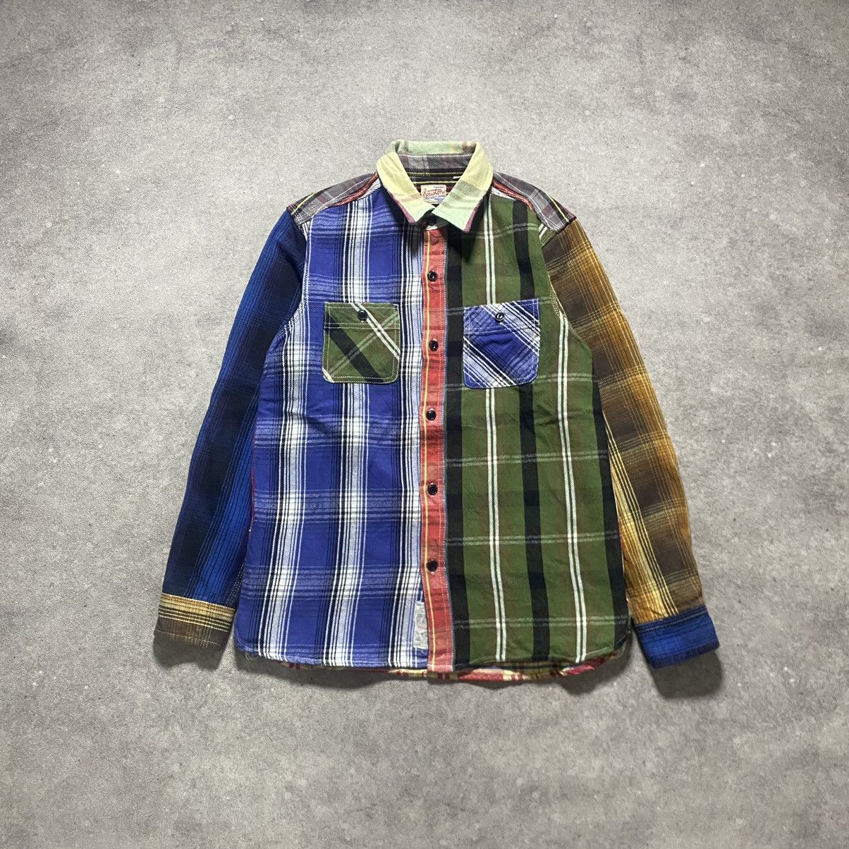Sugar Cane Union Made Houston Vintage Herringbone Shirt Size US M / EU 48-50 / 2 - 1 Thumbnail