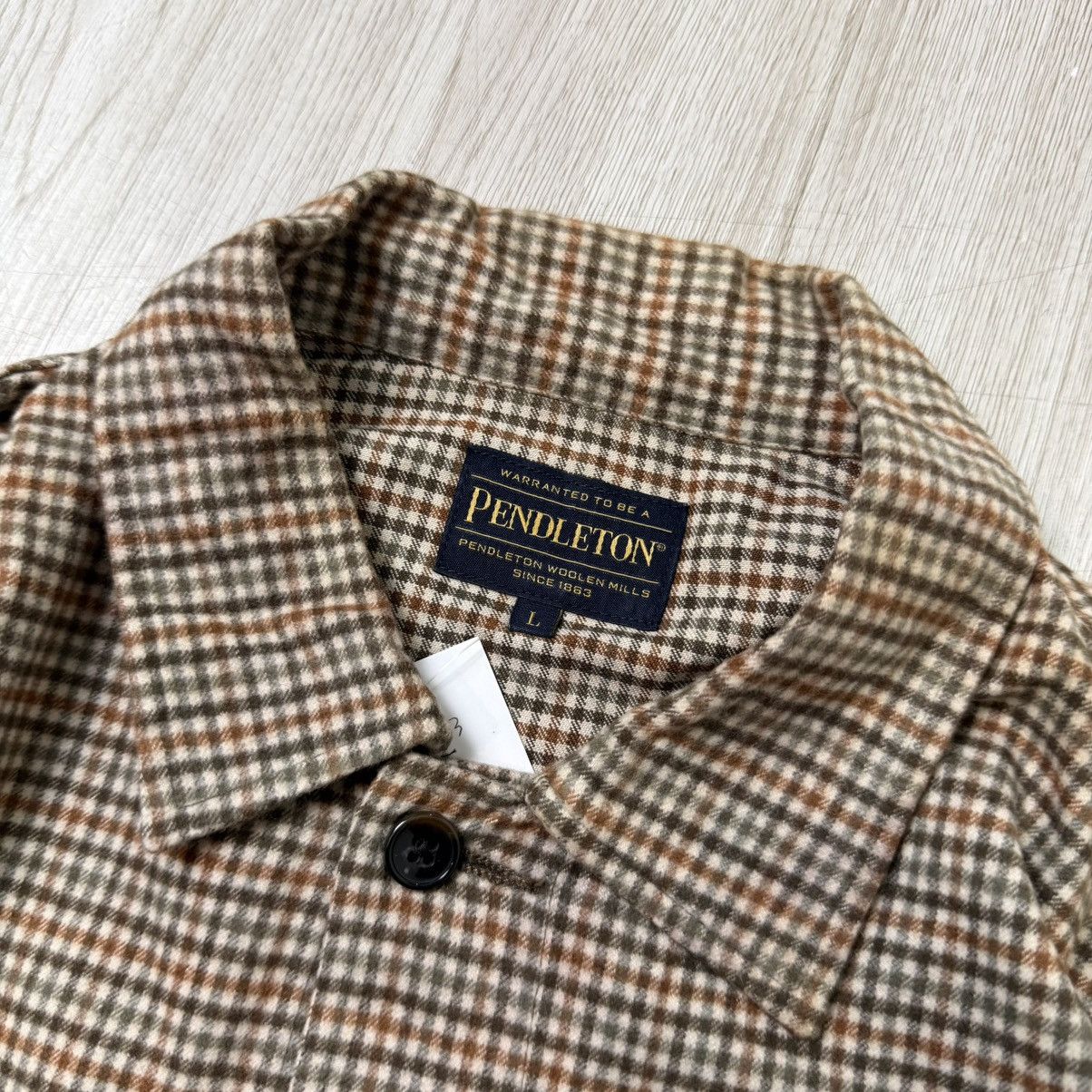 Pendleton PENDLETON woolen mills plaid flannel shirt Size US XL / EU 56 / 4 - 4 Thumbnail