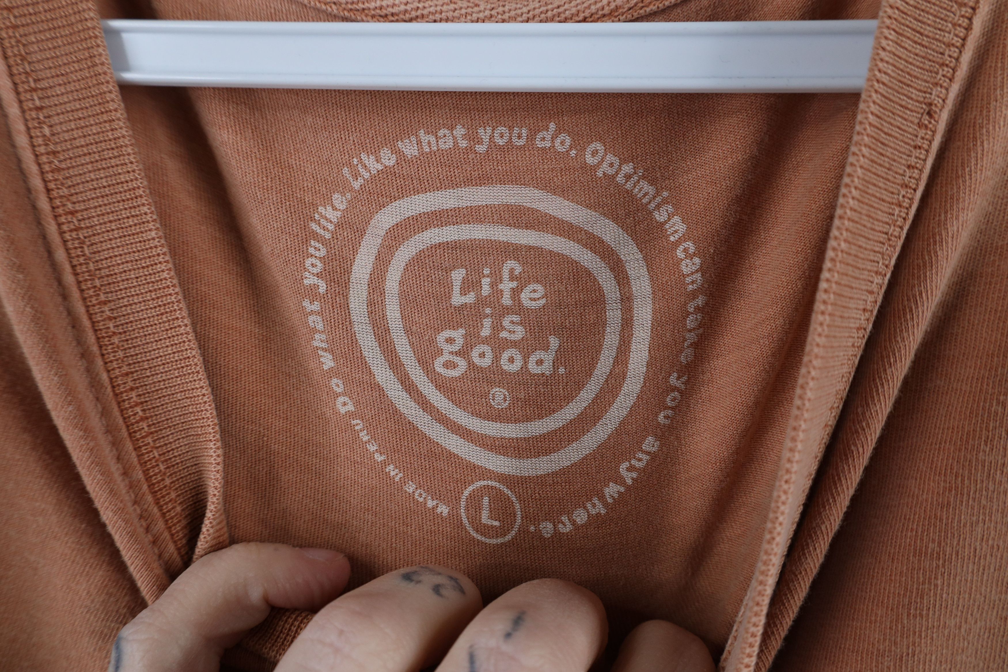 Life is Good × Vintage Life Is Good Spell Fishing Fish Short Sleeve T-Shirt Orange Size US L / EU 52-54 / 3 - 9 Thumbnail