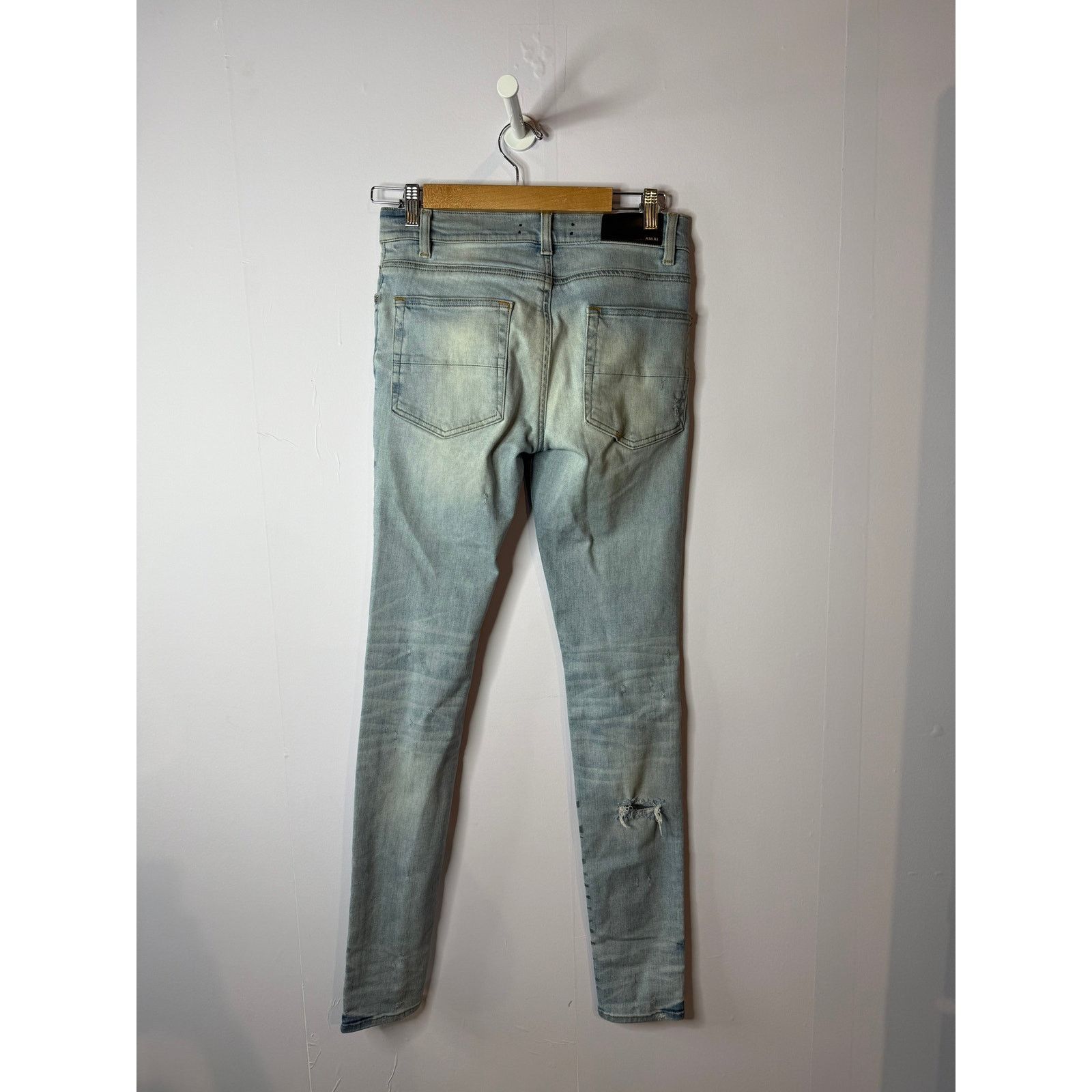 Amiri Amiri Light Wash Cheetah Jeans Used 30 Size US 30 / EU 46 - 3 Thumbnail