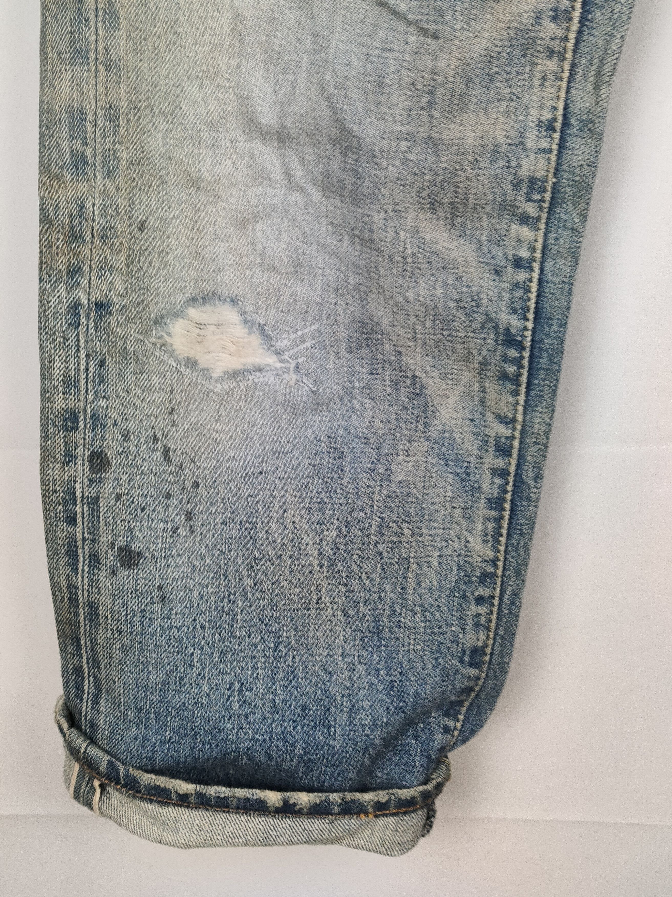 Japanese Brand Journal Standard Distressed Selvedge Denim Pant Size US 28 / EU 44 - 4 Thumbnail
