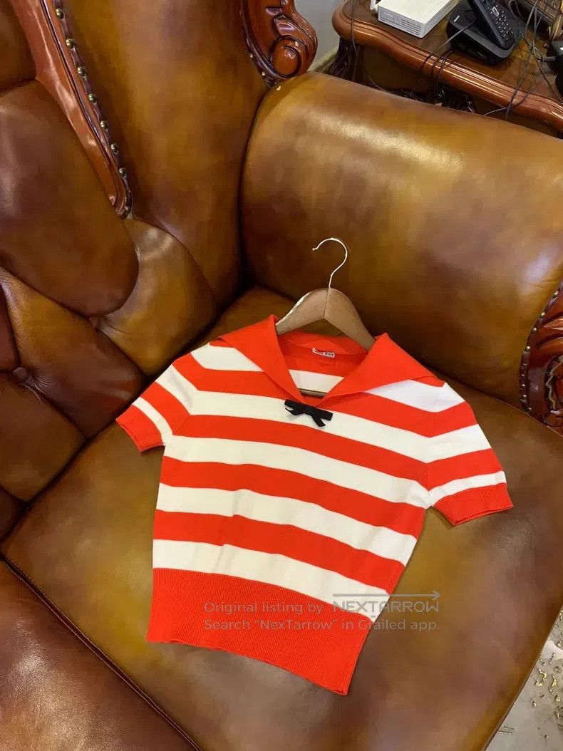 Miu Miu Miu Miu 38 Navy wind short sleeve Size M / US 6-8 / IT 42-44 - 1 Thumbnail