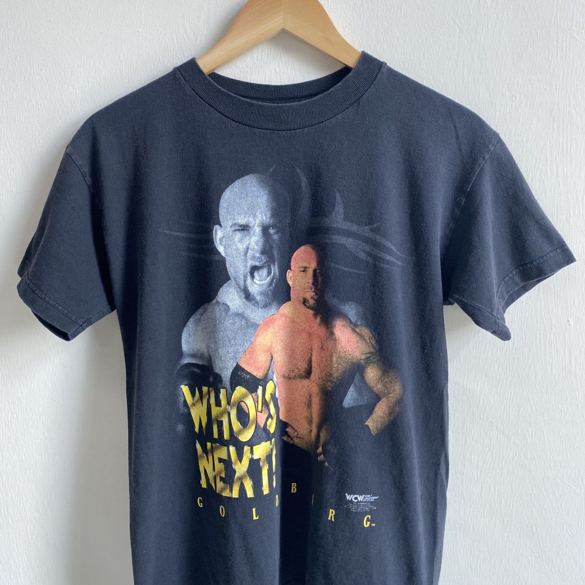 WWF VINTAGE 90S WCW GOLDBERG T-SHIRT Size US S / EU 44-46 / 1 - 2 Thumbnail