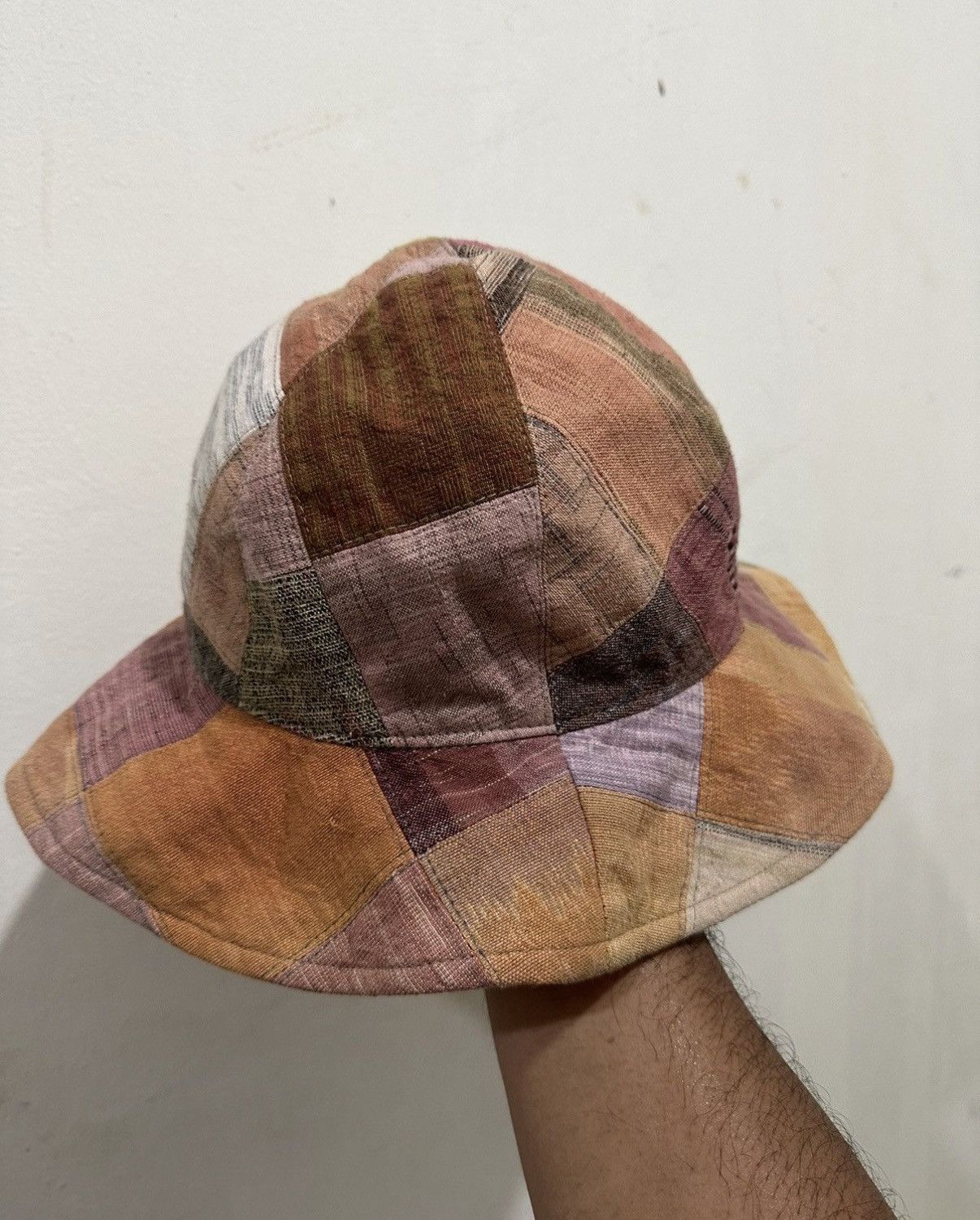 Japanese Brand VTG Patchwork Style Kapital Hat Size ONE SIZE - 3 Thumbnail