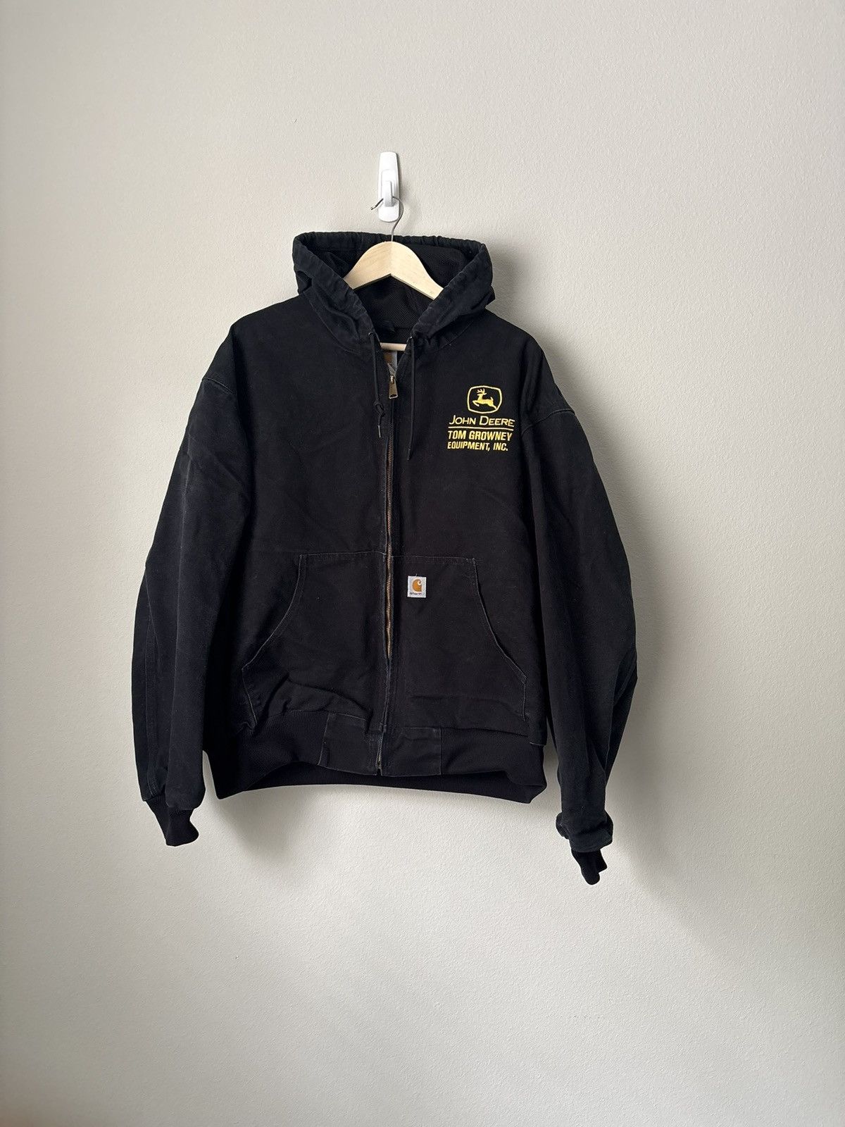 Carhartt Vintage Carhartt Black Hooded Jacket Size US XXL / EU 58 / 5 - 1 Thumbnail