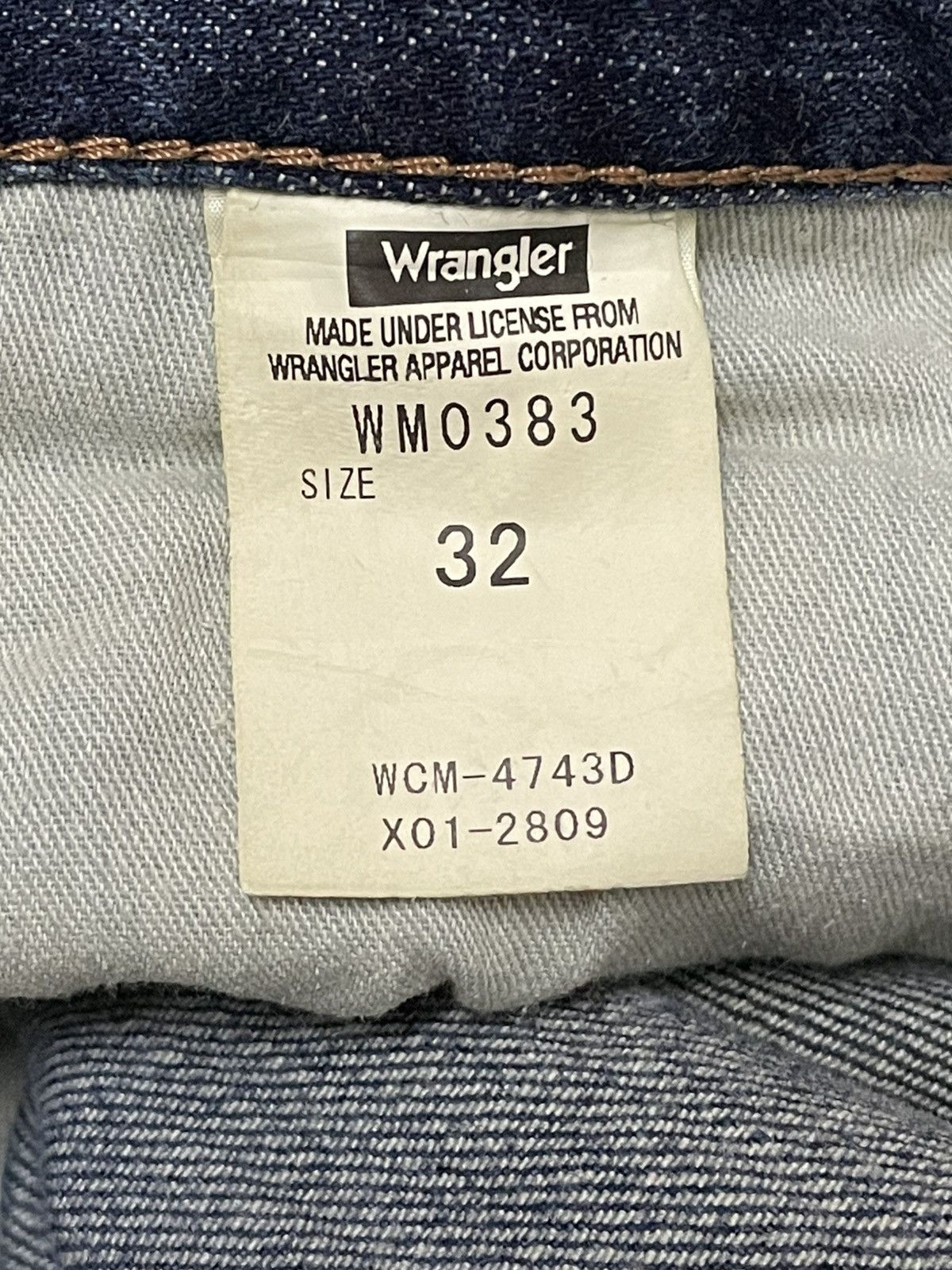 Designer × Vintage × Wrangler Vintage 90s Designer Wrangler Crafted With Pride Blue Denim Size US 32 / EU 48 - 17 Thumbnail