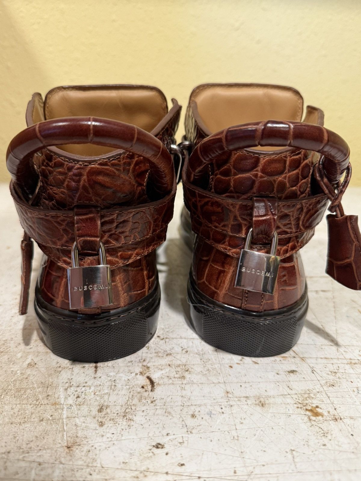 Buscemi Buscemi Men's Brown Trainers crocodile Size US 9 / EU 42 - 6 Thumbnail