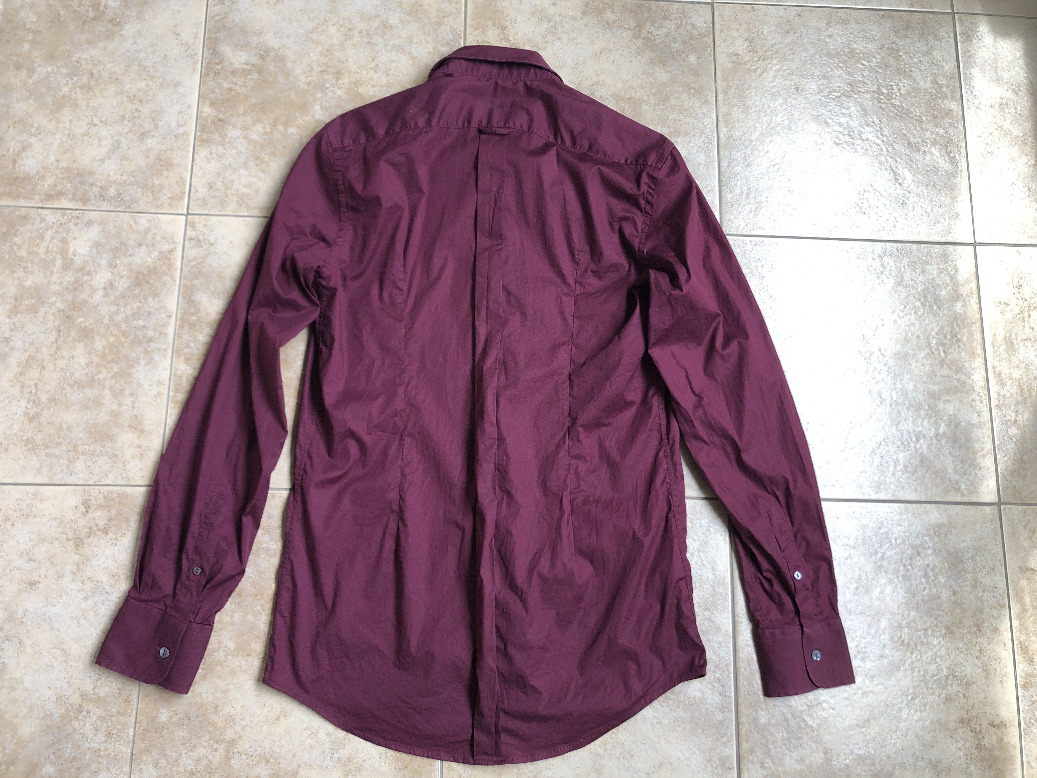 Dolce & Gabbana Dolce & Gabbana burgundy Long Sleeve Shirt Size US M / EU 48-50 / 2 - 10 Thumbnail