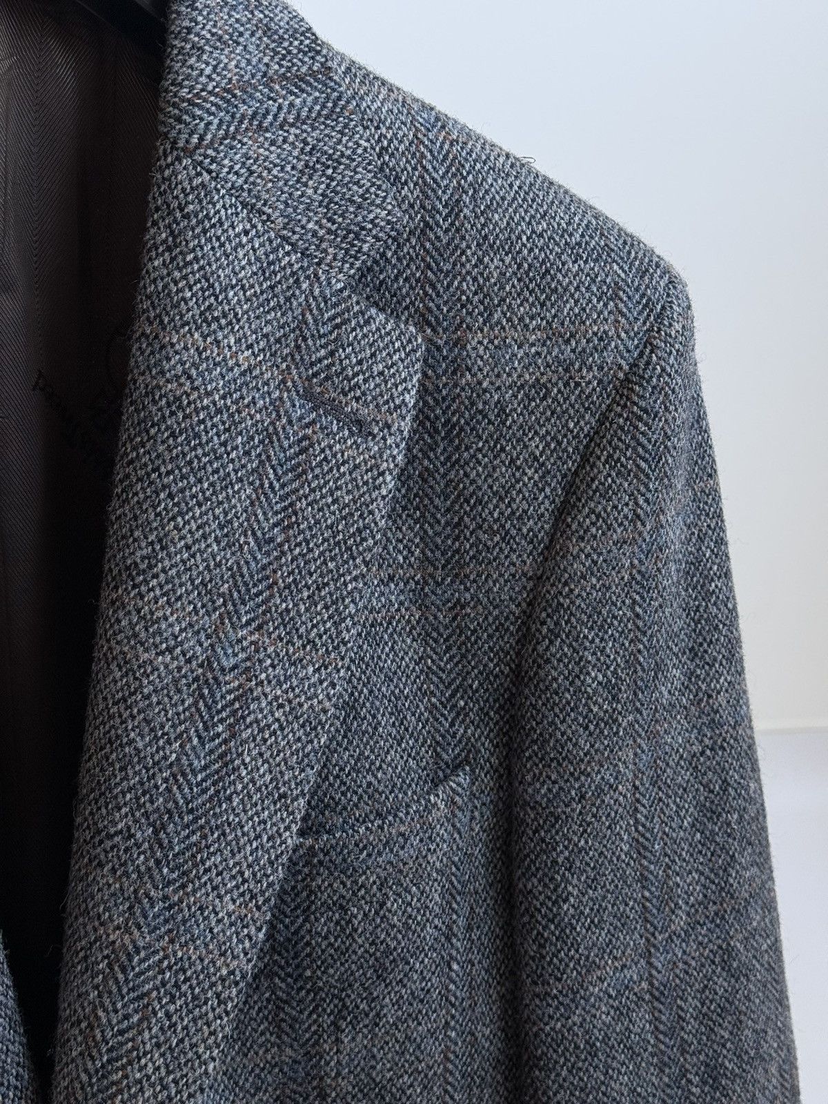 Harris Tweed Harris Tweed Gray Wool Blazer Jacket Size US L / EU 52-54 / 3 - 5 Thumbnail