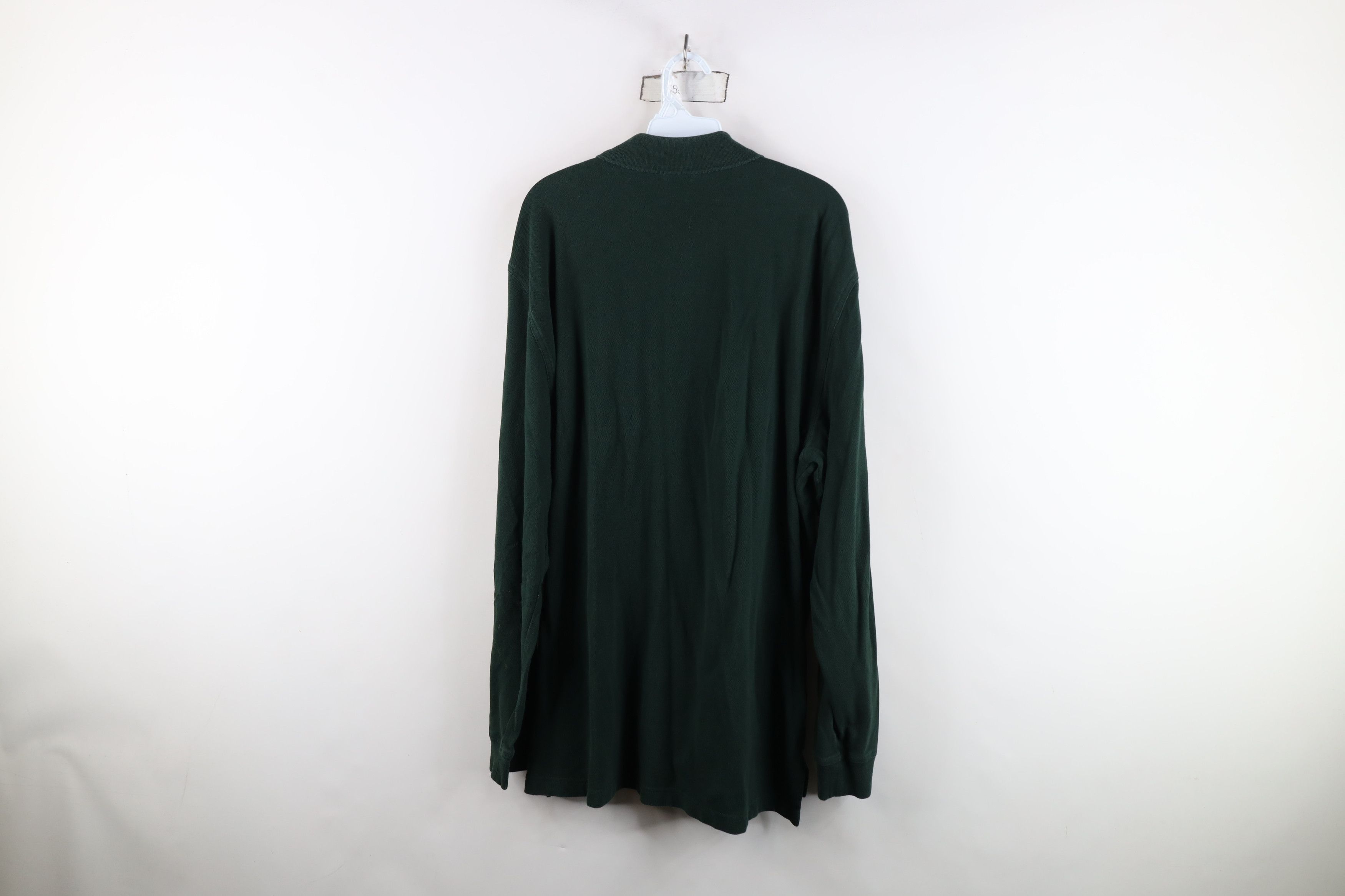 Brooks Brothers Vintage 90s Brooks Brothers Long Sleeve Rugby Polo Green Size US XL / EU 56 / 4 - 10 Thumbnail