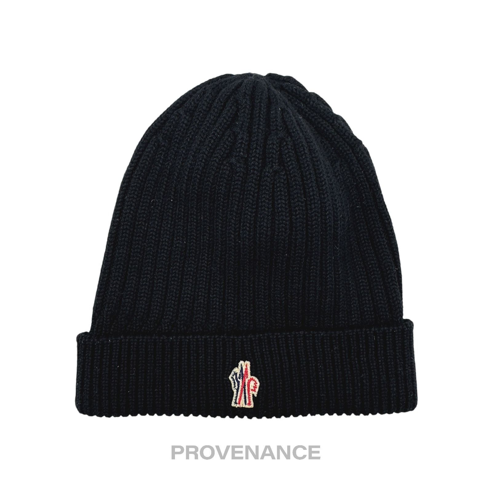 Moncler Moncler 1952 Big Logo Beanie Hat In Orange/black | Grailed