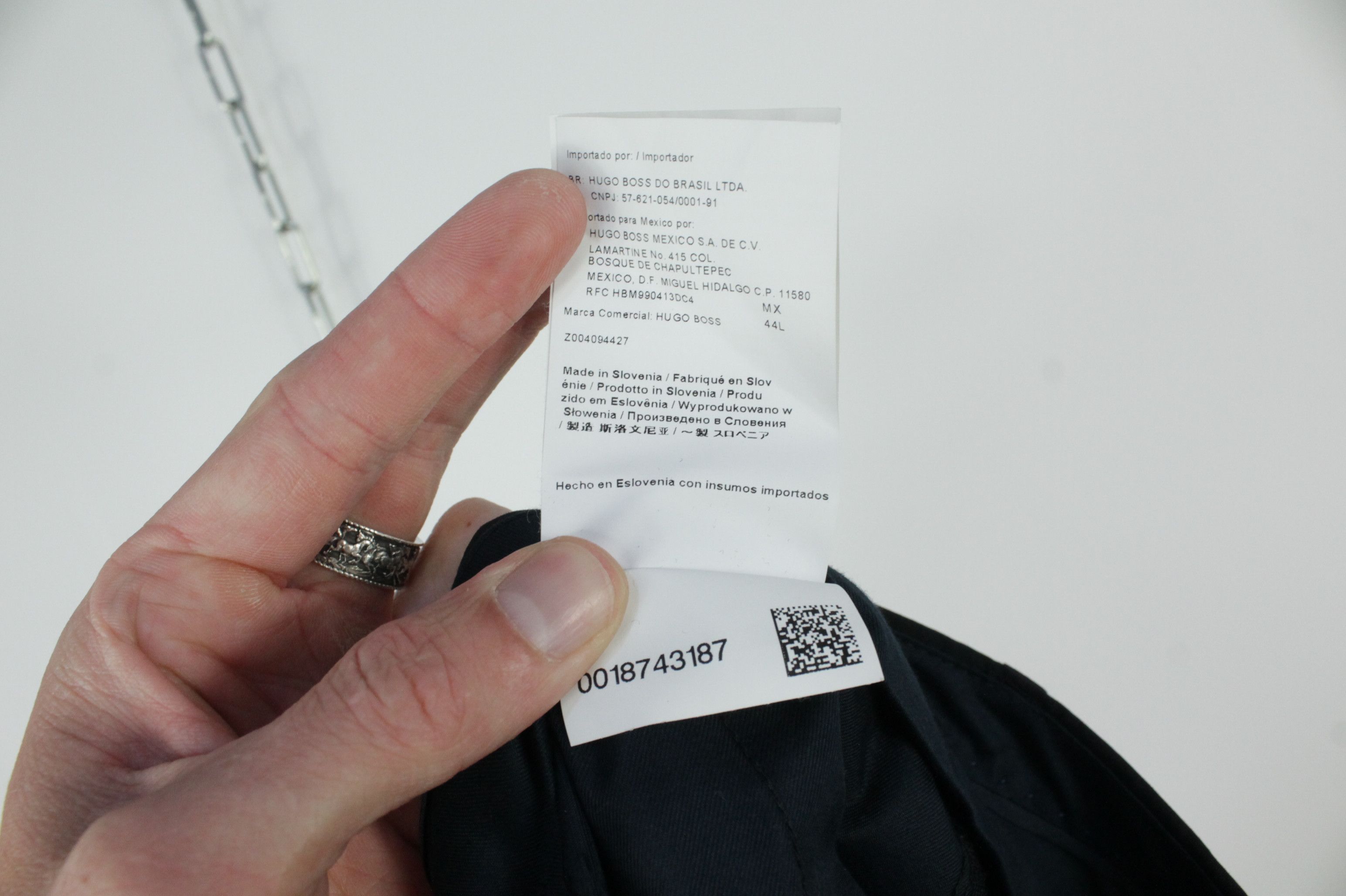 Hugo Boss Hugo Boss Huge/Genius Slim Fit Black Wool Suit Men's Size 44L - 18 Thumbnail