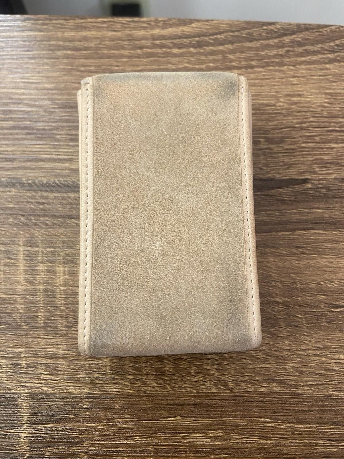 Loewe Loewe beige tan suede leather cigarette case pouch, smudge Size ONE SIZE - 3 Thumbnail