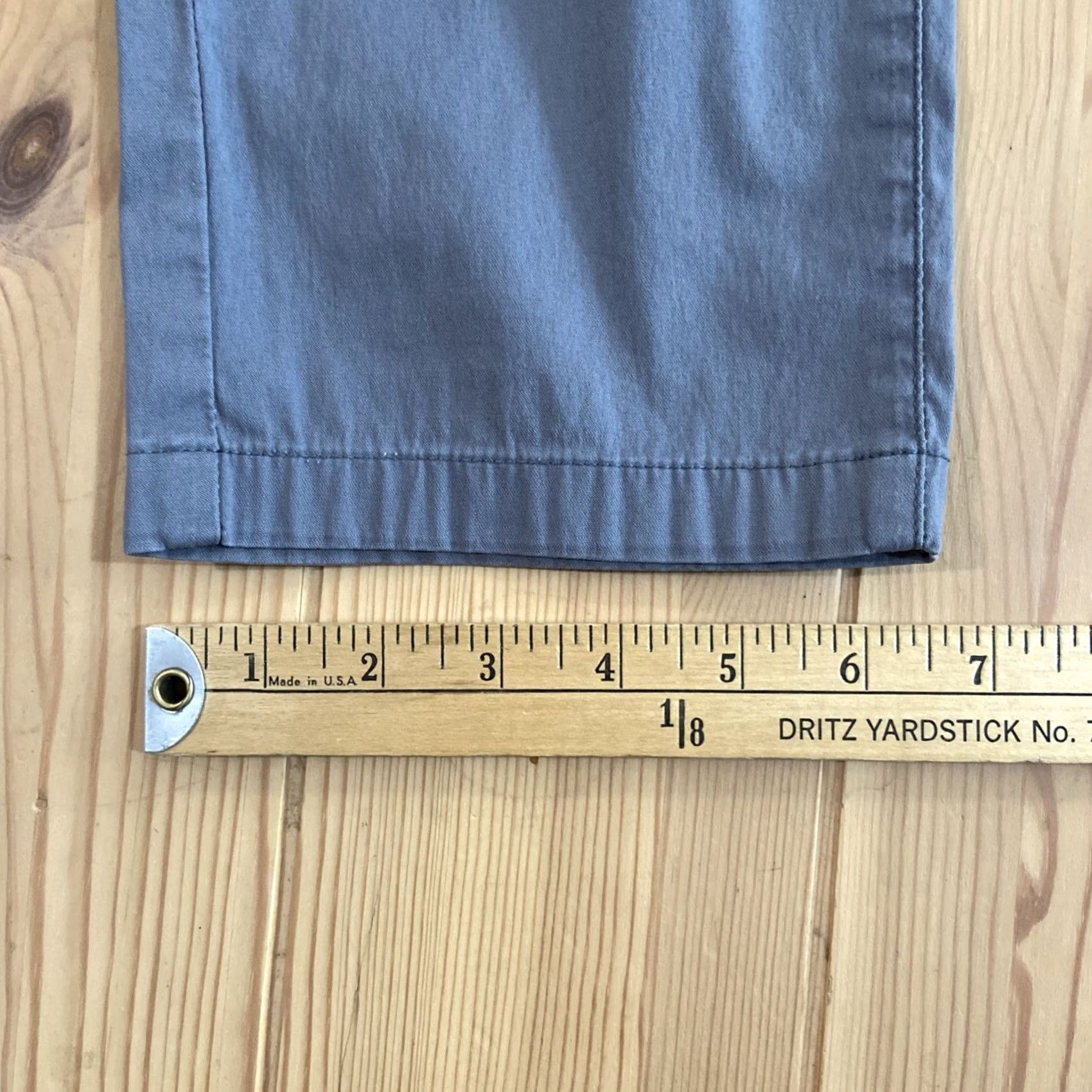 Vintage Birddogs Pants Mens 36x34 Gray Chino Five Pocket Casual Regular Inseam 33" Beltless? (Pattern: Solid) Size US 36 / EU 52 - 6 Thumbnail