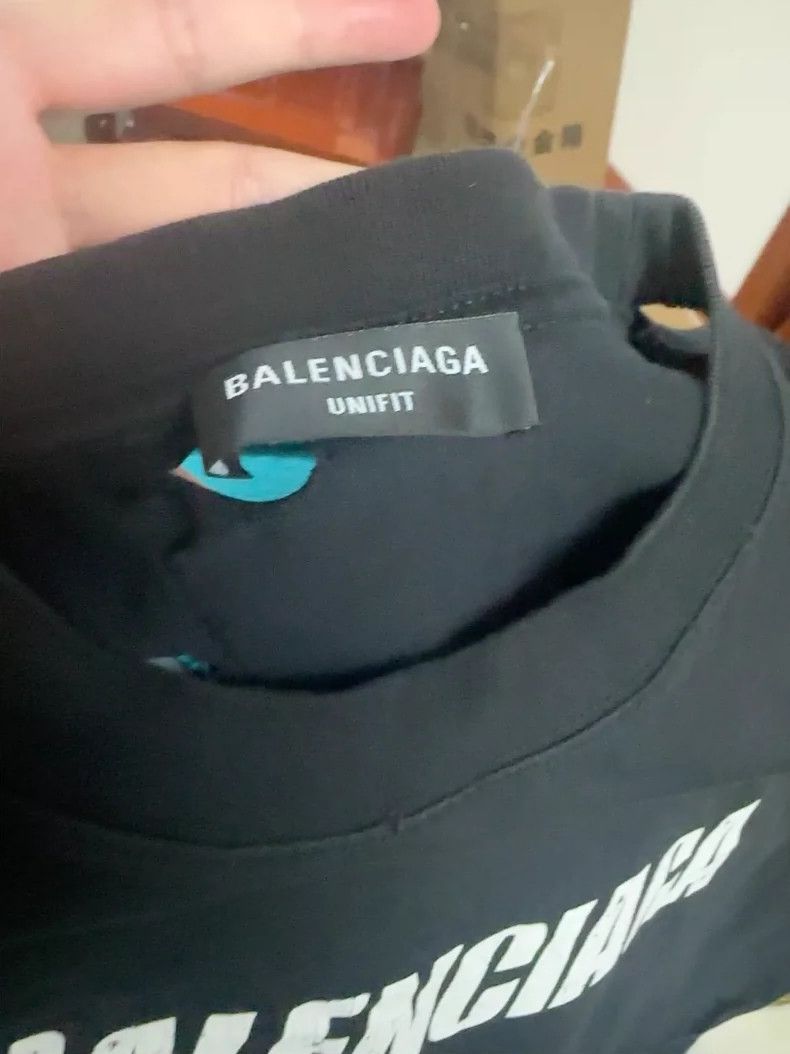 Balenciaga Balenciaga Black Ripped Short Sleeve Size US S / EU 44-46 / 1 - 2 Thumbnail