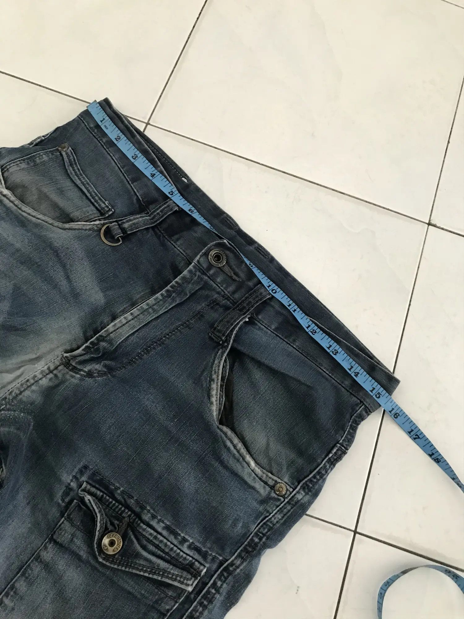 Japanese Brand Frontier Dagger Pocket Multipocket Denim Size US 31 - 4 Thumbnail