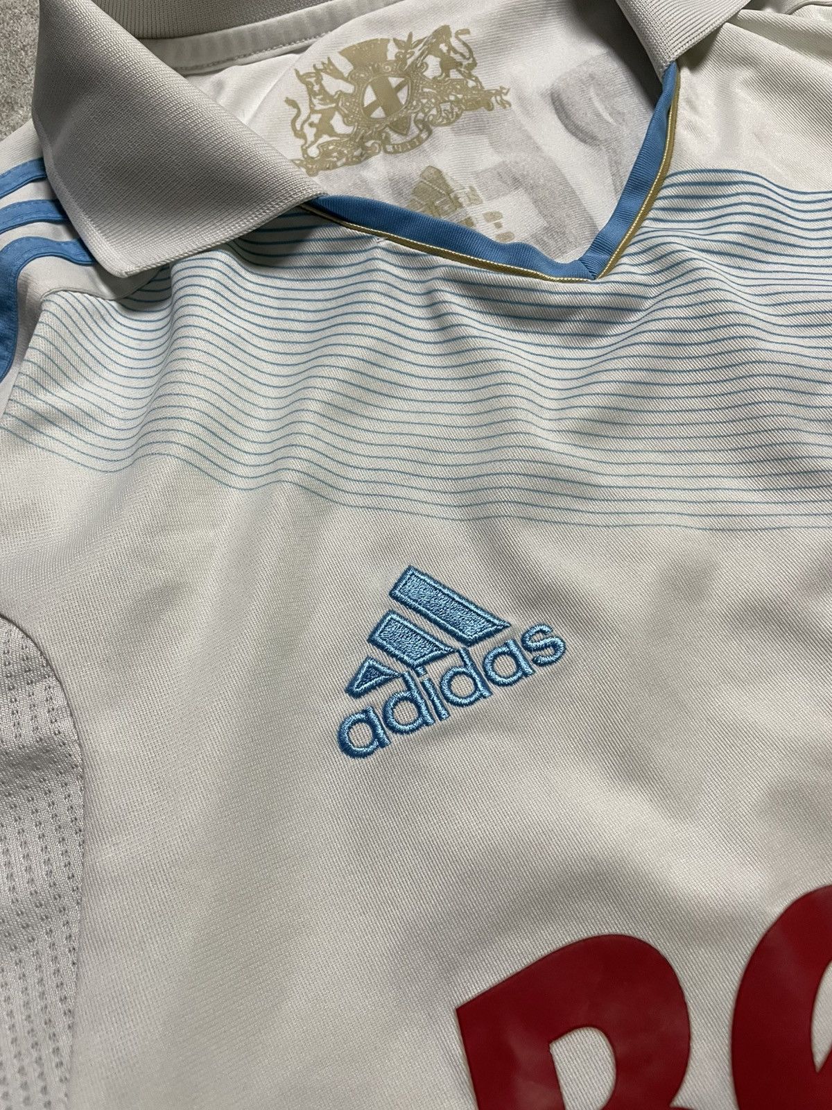 Adidas Olympique Marseille 2010/11 Home Jersey – Rémy SOCCER JERSEY Size US L / EU 52-54 / 3 - 4 Thumbnail