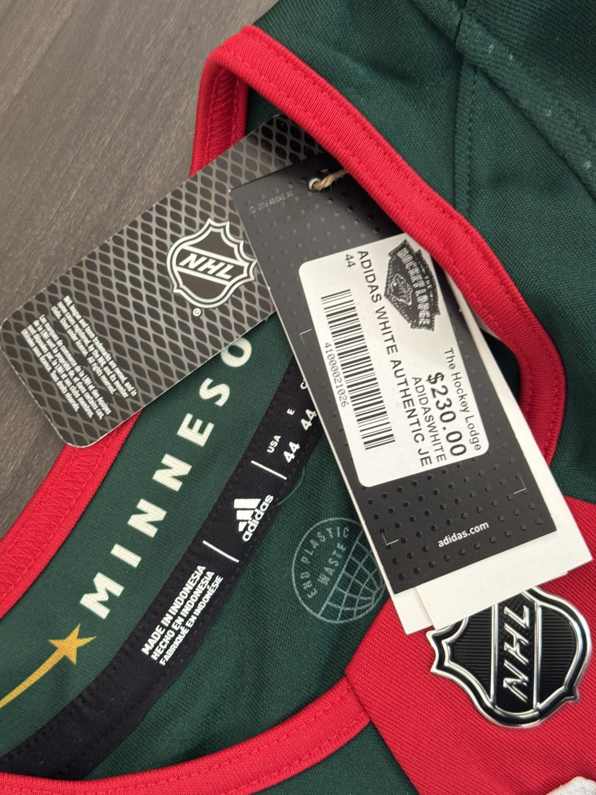 Adidas Minnesota Wild Blank White Jersey Primegreen Aeroready Sz 44 Size US S / EU 44-46 / 1 - 8 Thumbnail