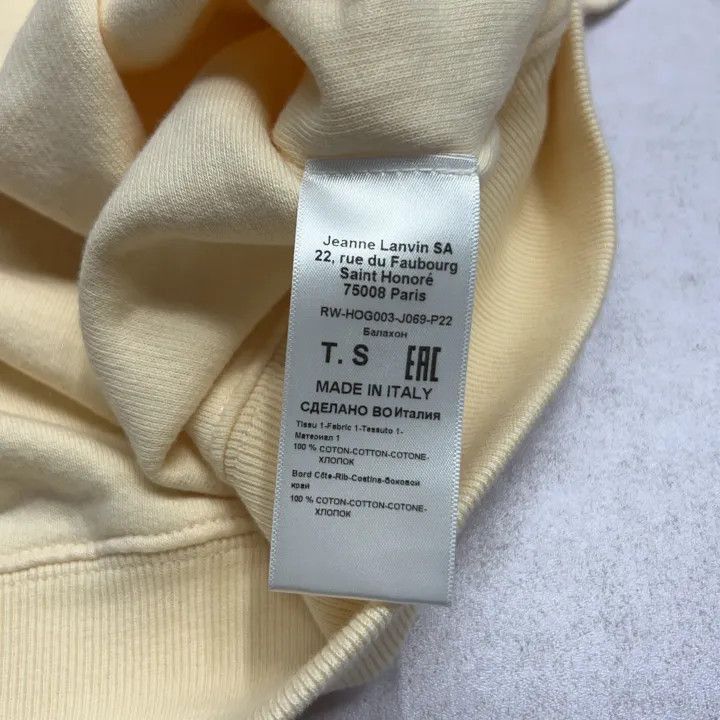 Lanvin Lanvin SS23 Hooded Sweatshirt with Letter Print -2508 Size S / US 4 / IT 40 - 6 Thumbnail
