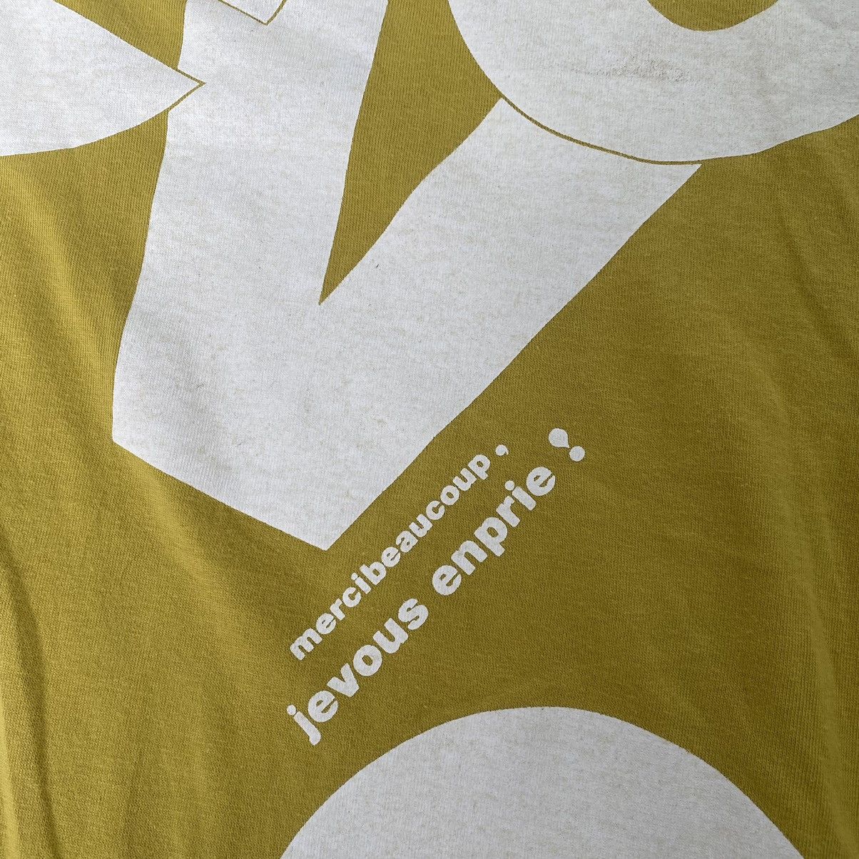 Mercibeaucoup Jevous Enprie Yellow Tees