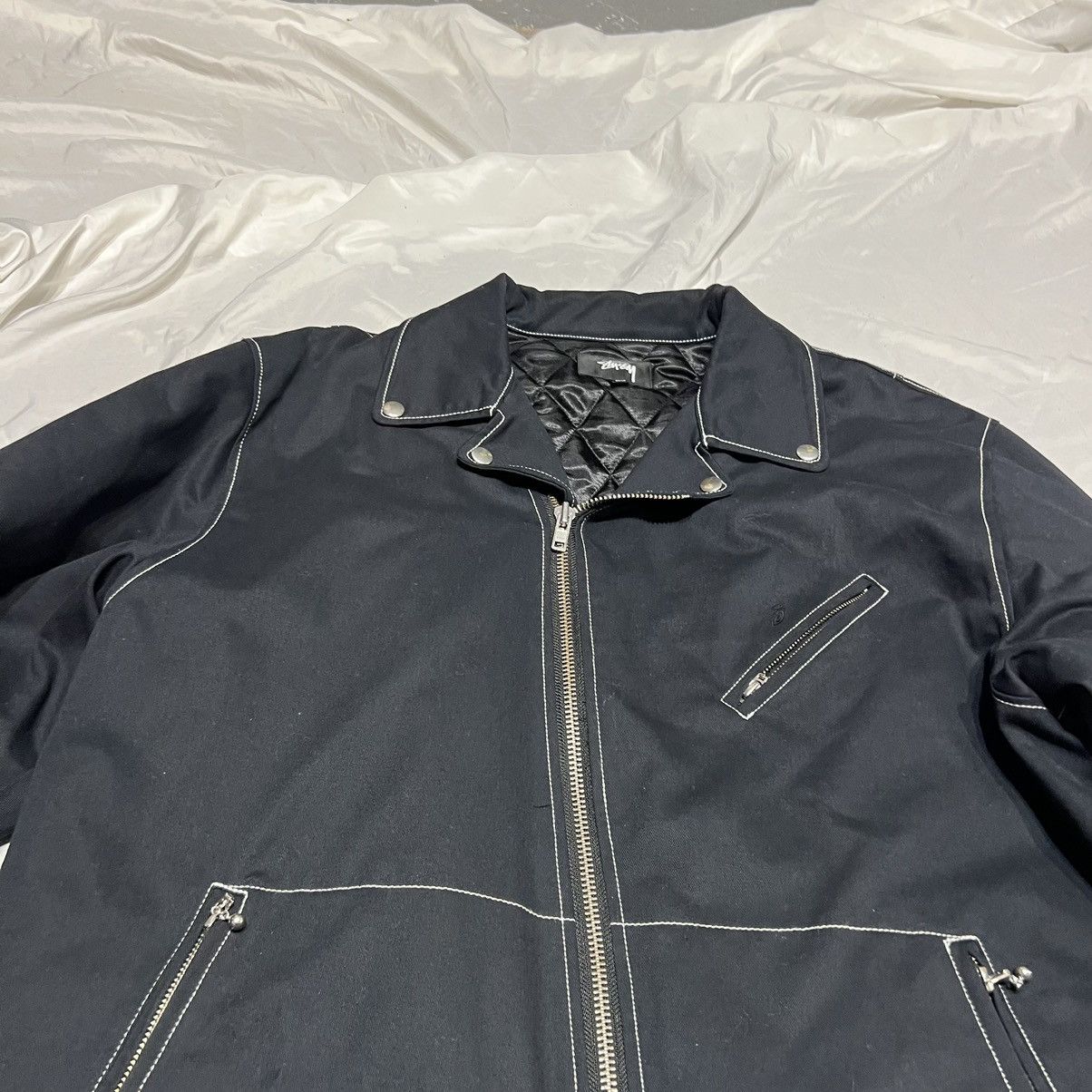 Other Stussy Twill Moto Jacket Size US XXL / EU 58 / 5 - 4 Thumbnail