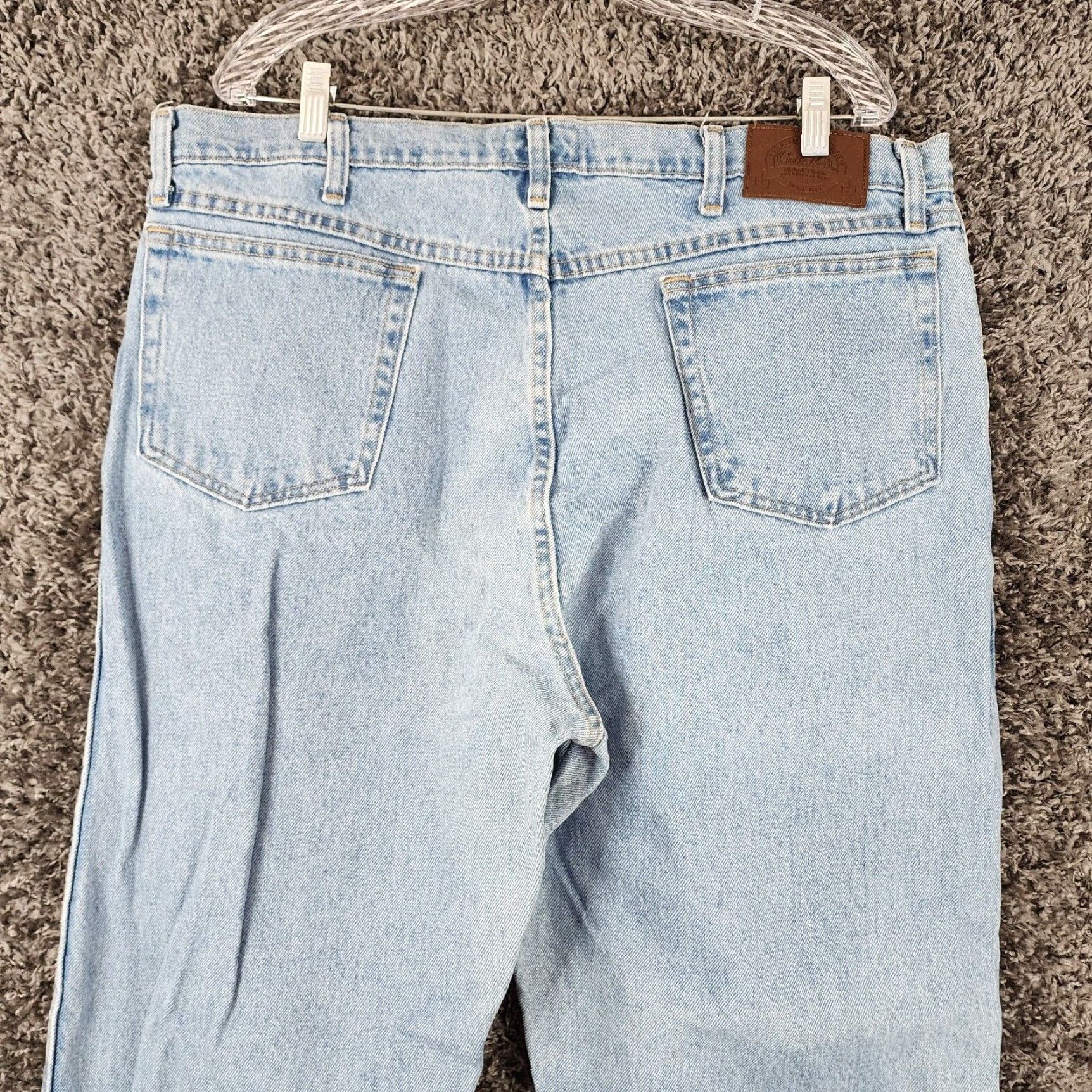 Vintage Cabela's Men's Jeans Blue Light Wash Straight Leg 38x35 Regular Inseam 35 Size US 38 / EU 54 - 7 Thumbnail