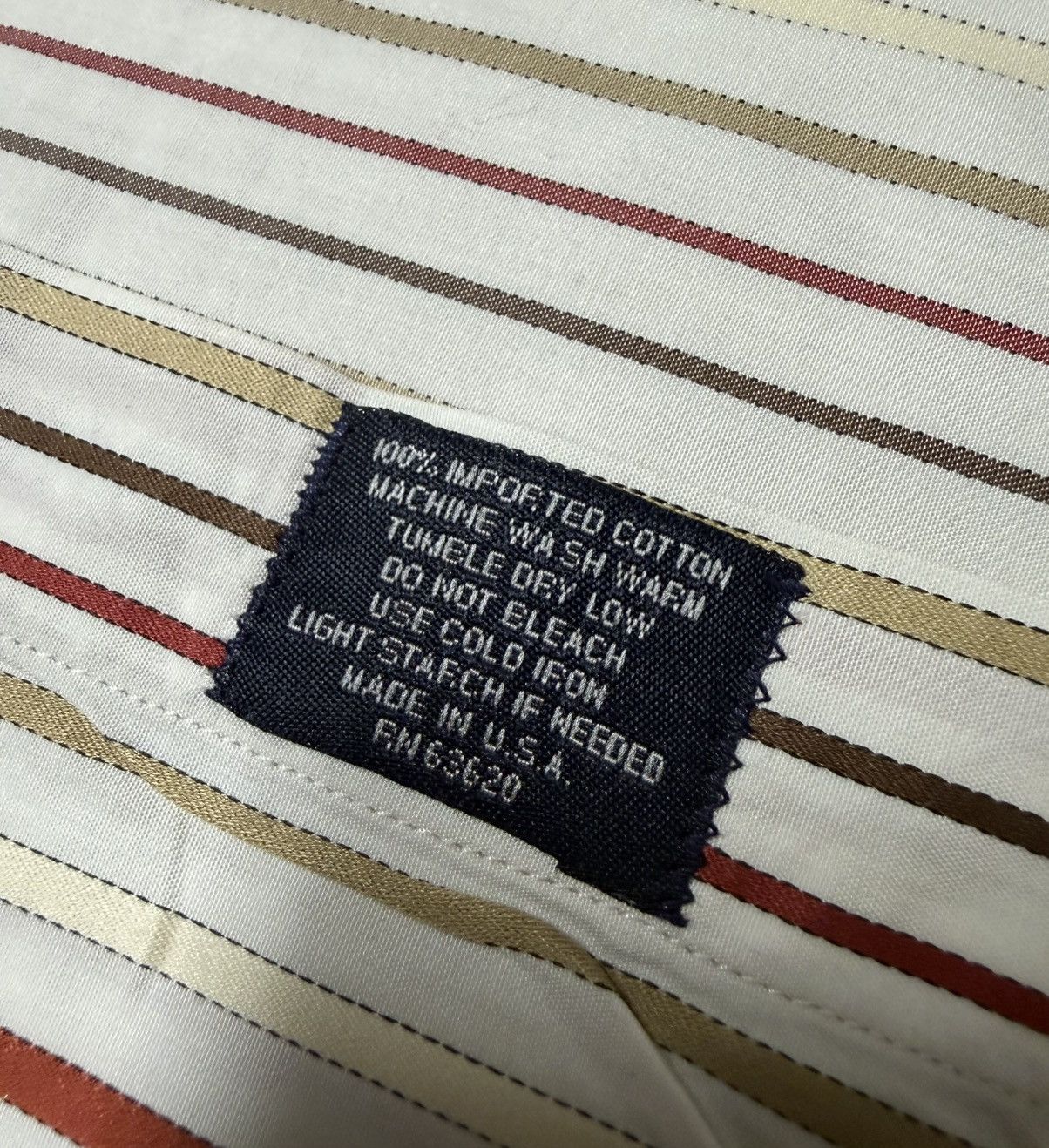 Burberry Burberry London Men's Long Sleeve Button-Up Shirt XXL Beige Size US XXL / EU 58 / 5 - 4 Thumbnail