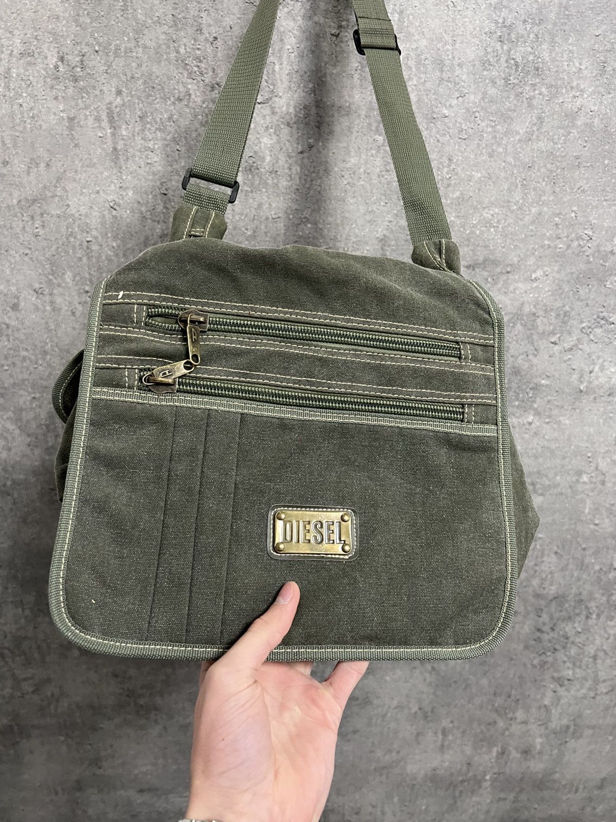 Vintage Diesel Bag Multipocket Avant Garde Japanese Y2K Rare