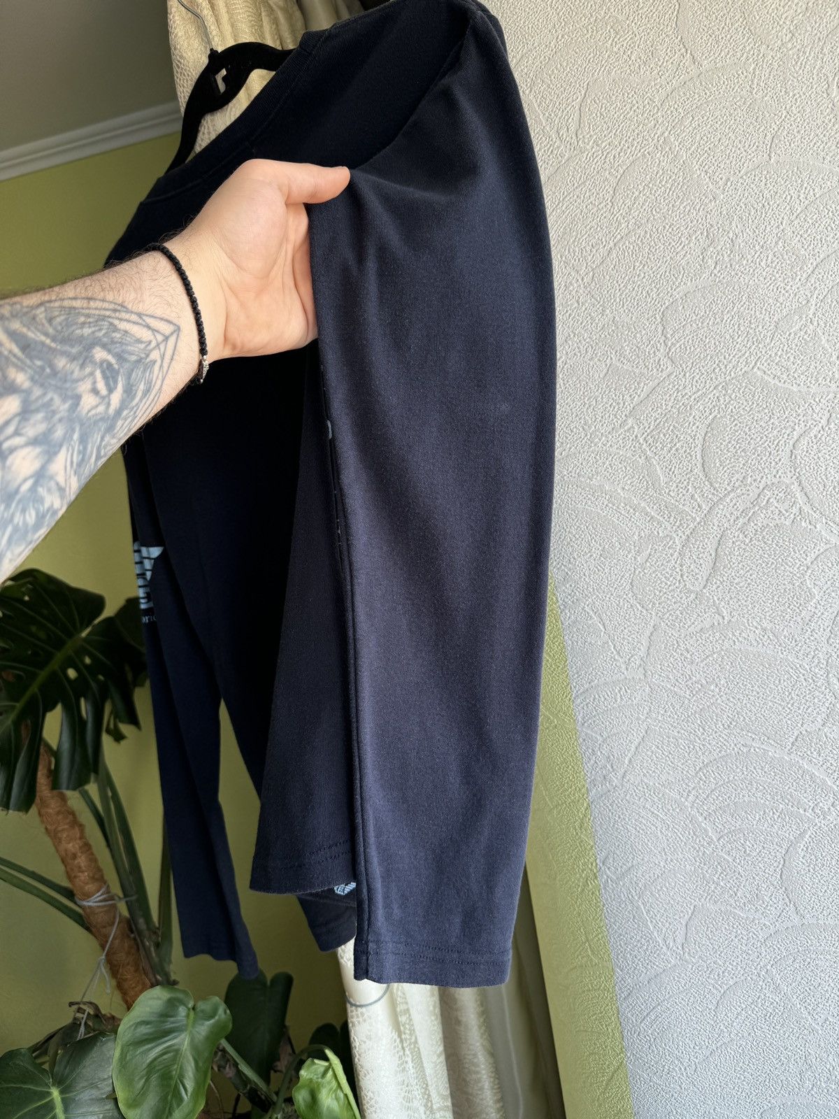 Emporio Armani Vintage Y2K Emporio Armani Monogram Big Logo Longsleeve Tee Size US L / EU 52-54 / 3 - 7 Thumbnail