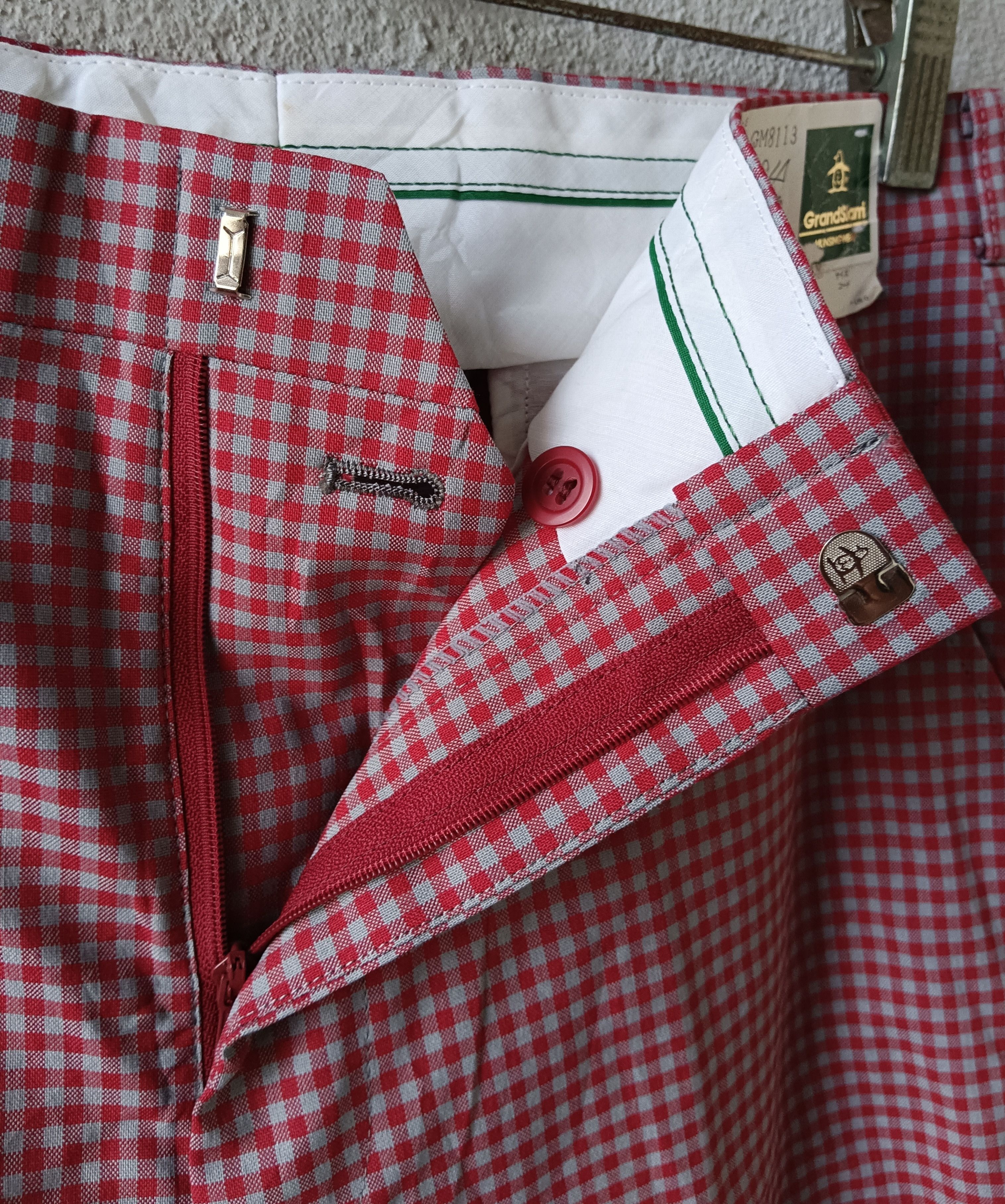 Grand Slam × Japanese Brand × Vintage Nos Grand Slam Mungsingwear Vintage Checkered Slack Size US 31 - 5 Thumbnail