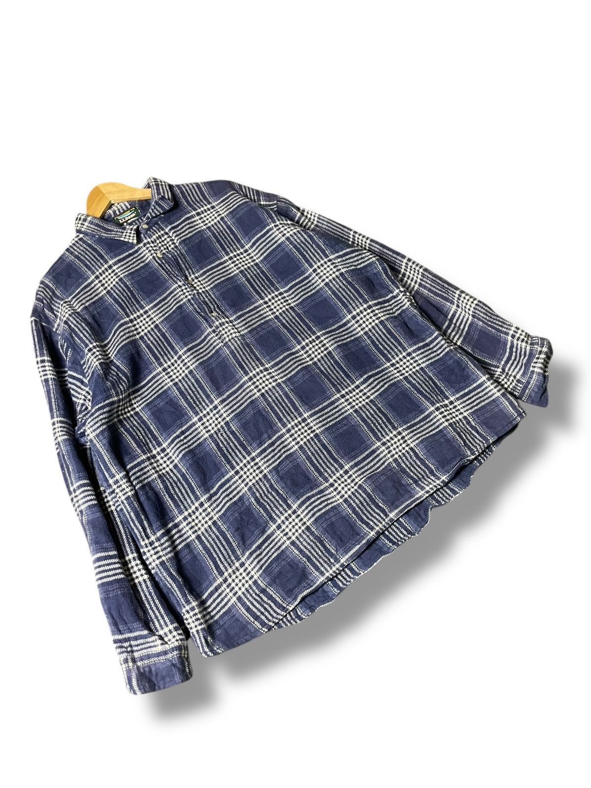 Japanese Brand × L.L. Bean × Vintage Vintage L.L Bean Checked Pullover Shirt (72) Size US L / EU 52-54 / 3 - 4 Thumbnail